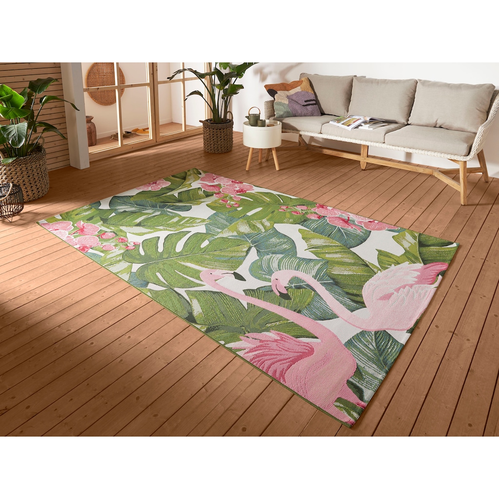 HANSE Home Outdoorteppich »Tropical Flamingo«, rechteckig