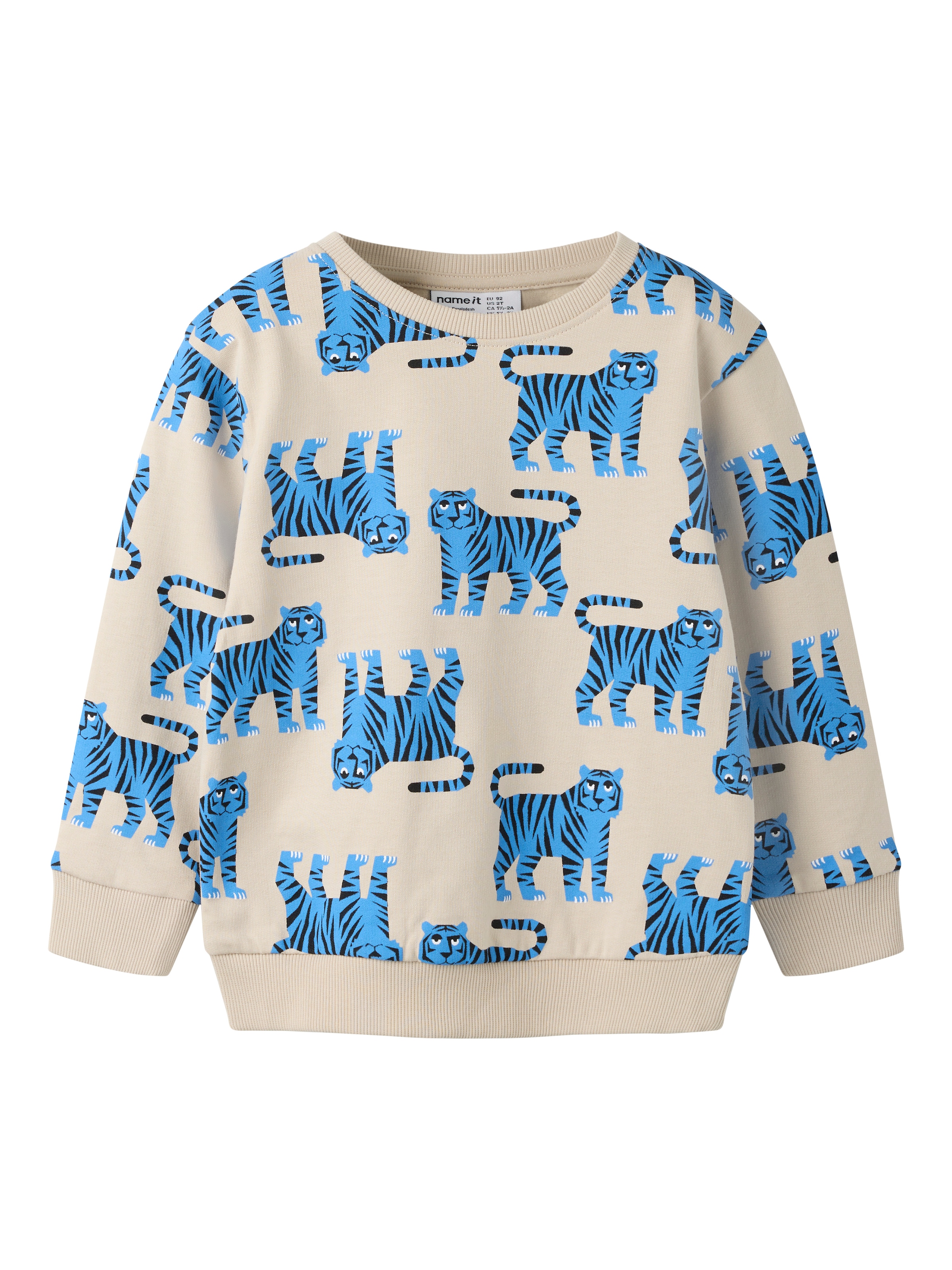 Name It Sweatshirt »NMMLARSON LS NREG SWE BRU«, Baumwolle, regular fit
