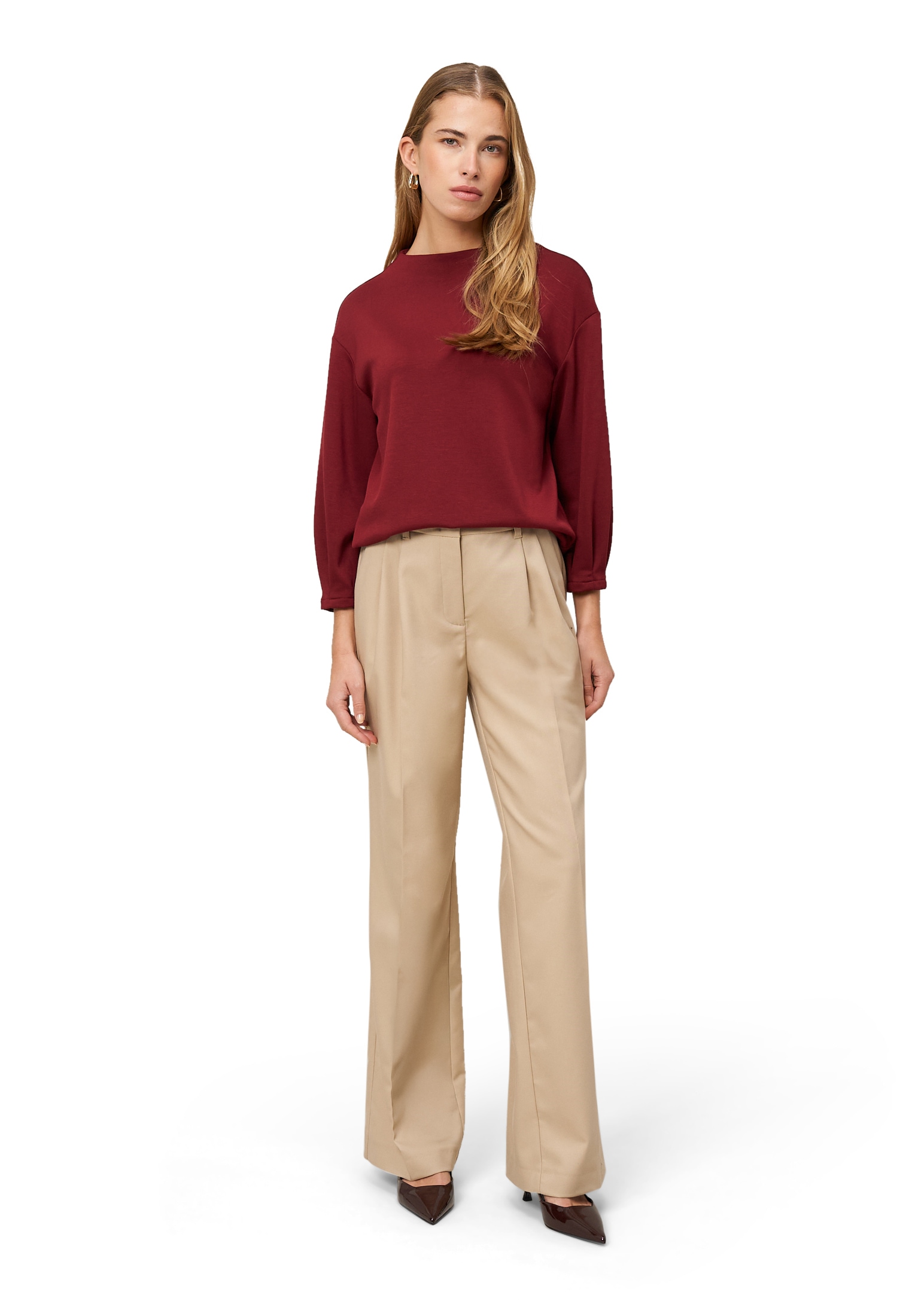 Zero Sweatshirt »Sweatshirt mit Dreiviertelärmeln«
