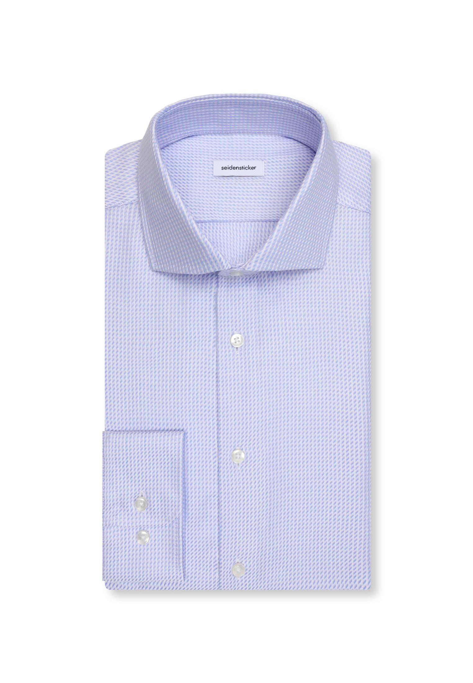 seidensticker Businesshemd »Schwarze Rose« Shaped 1/1 Extra lang Kentkragen Struktur