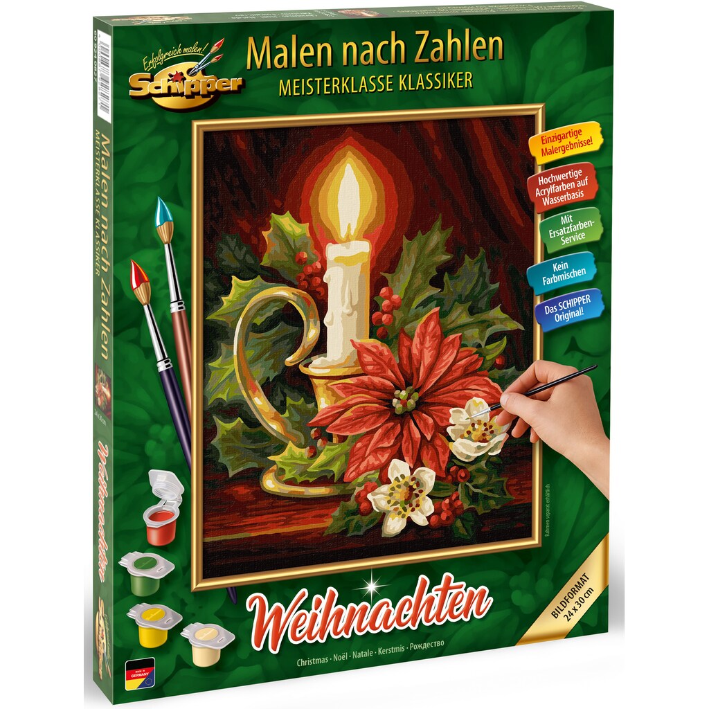 Schipper Malen nach Zahlen »Meisterklasse Klassiker - Weihnachten«, Made in Germany