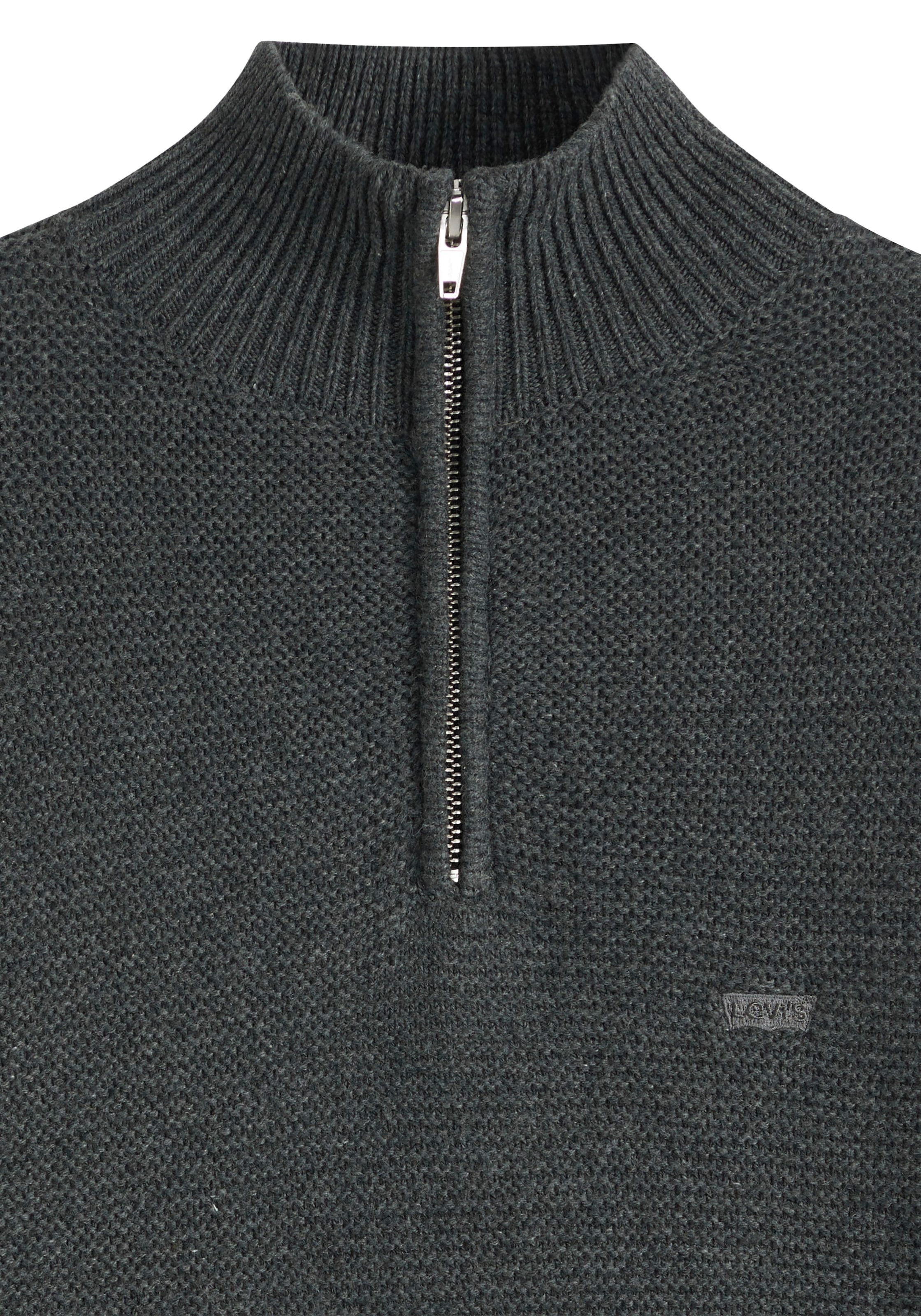 Levi's® Strickpullover »HM QUARTER ZIP SWEATER« mit Zipper und Struktur