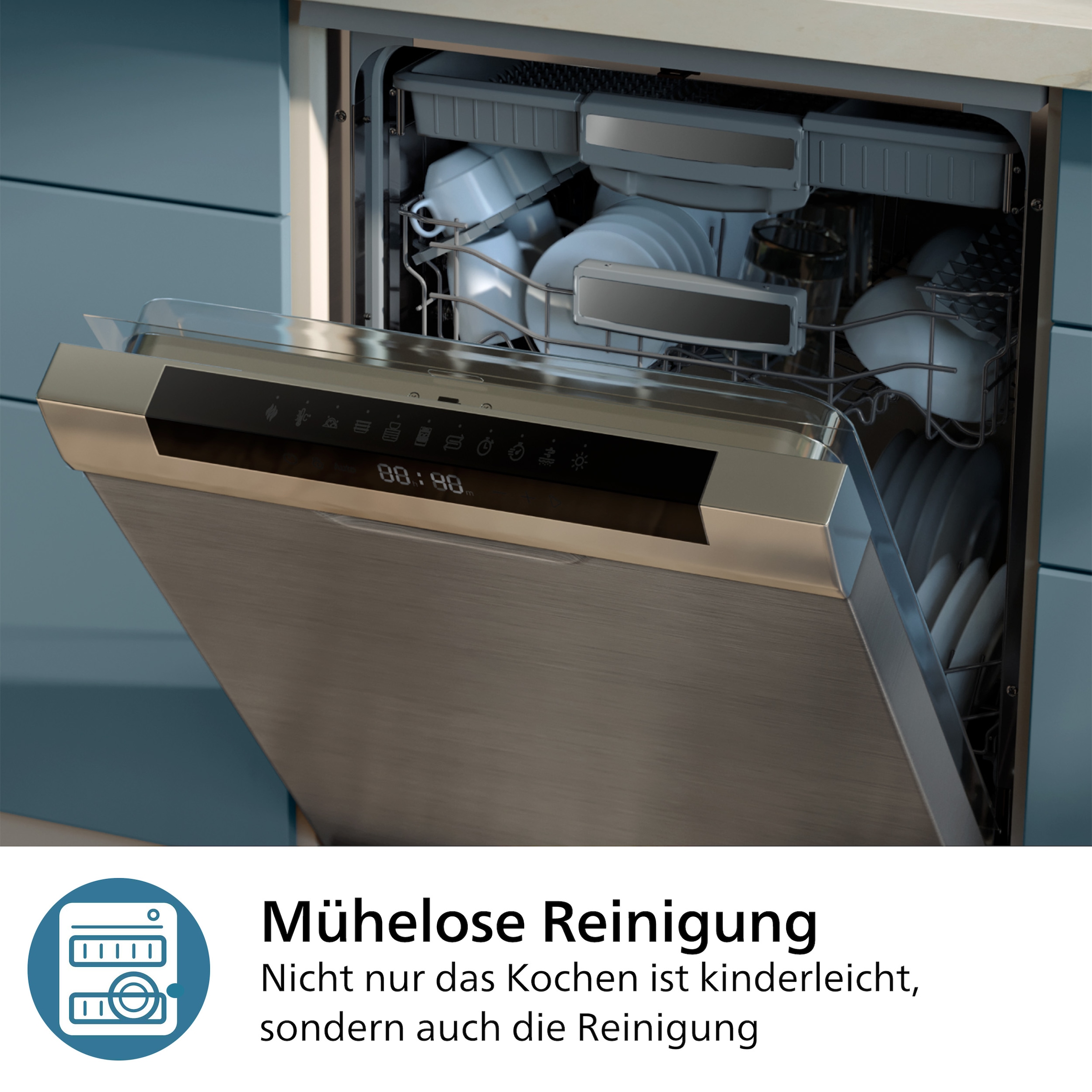Philips Heißluftfritteuse »Airfryer 3000 NA342/00, mit 7.2L, Sichtfenster«, 2000 W, RapidAir Plus Technologie und 16 Kochfunktionen; Schwarz/Kupfer