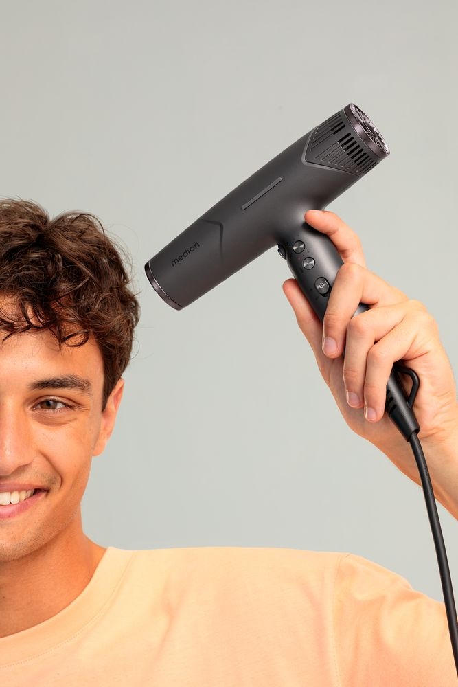 Medion® Ionic-Haartrockner »HD2 (MD19984)«, 1500 W, 3 Aufsätze, Selbstreinigungsfunktion, je 3 Temperatur- und Luftstromstufen