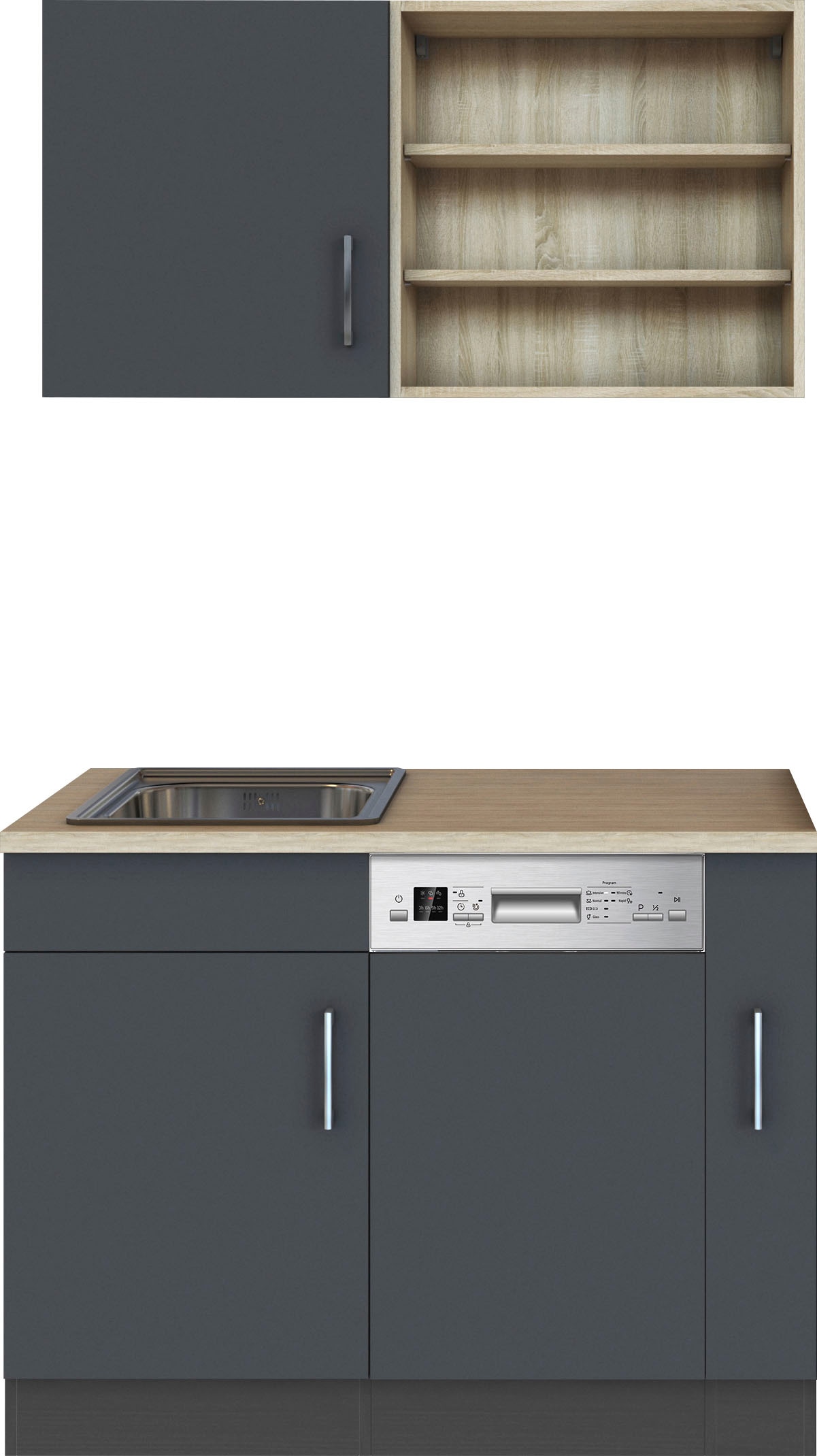 KOCHSTATION Pantryküche »KS-Mali« Breite 110 cm, mit E-Geräten