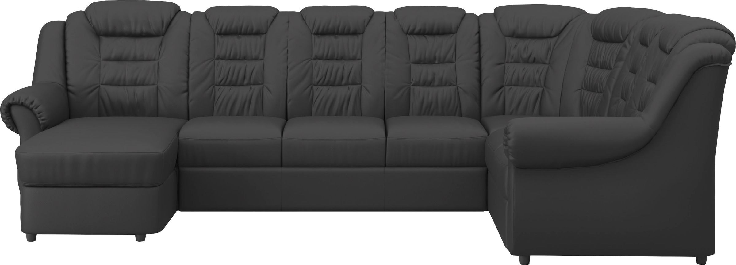 Home affaire Wohnlandschaft »Boston U-Form« mit hoher Rückenlehne, wahlweise mit Bettfunktion & Stauraum