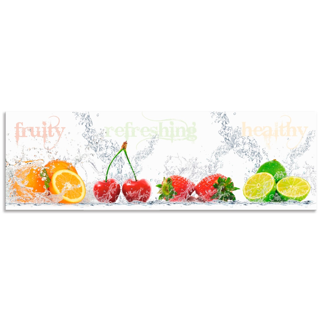 Artland Küchenrückwand »Fruchtig erfrischend gesund Fruchtmix«, (1 tlg.)