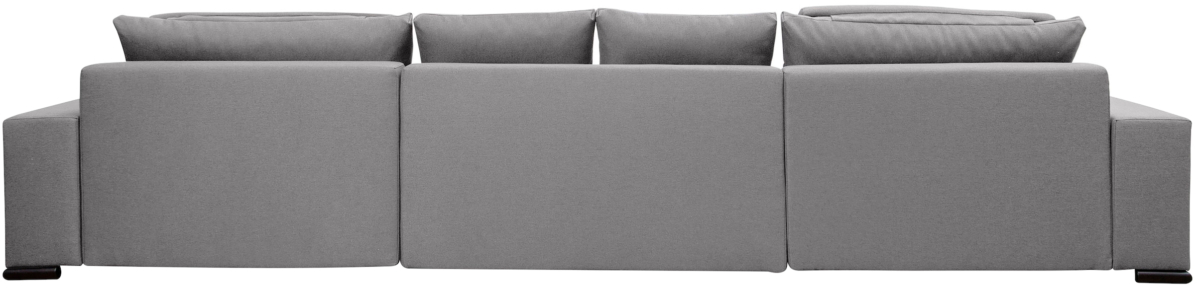 COLLECTION AB Wohnlandschaft »Josy XXXL-Relax U-Form, B: 352 cm« mit Bettfunktion, Bettkasten & 2 Nackenkissen, Federkern