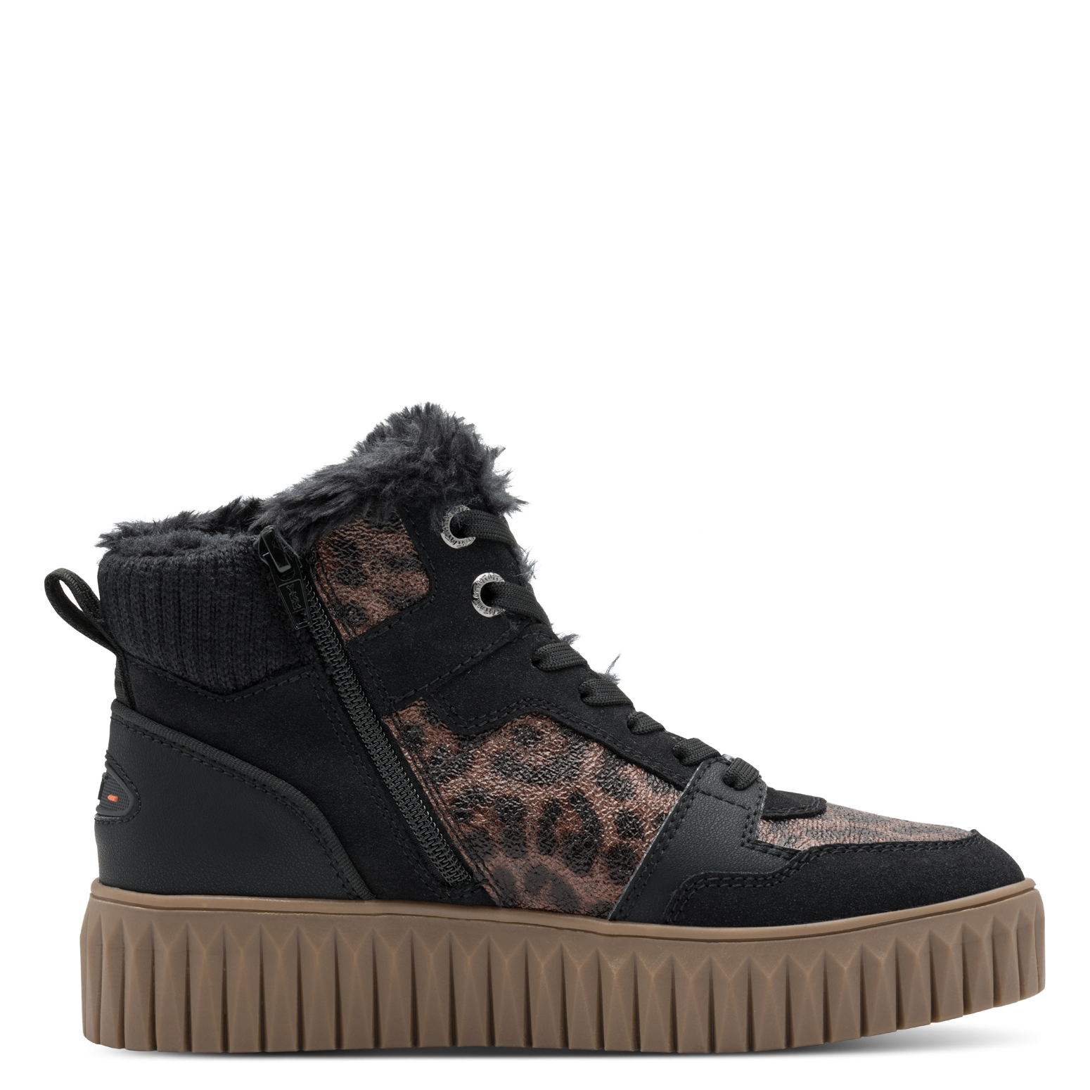 MARCO TOZZI Winterboots  Plateau, Schnürboots, Schnürstiefelette, mit Kontrastbesätzen