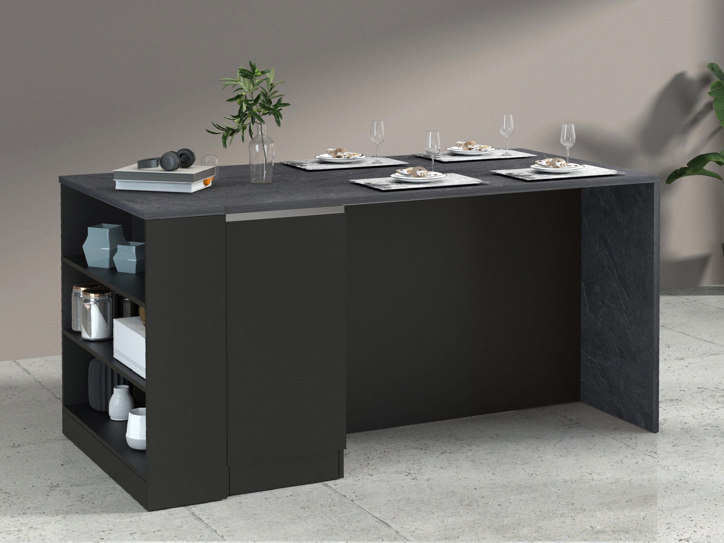 KOCHSTATION Küchenregal »Sole,Regal,Standregal,Küchenregal,Ablageregal«, Kombinierbar mit Kücheninsel Serie Sole Kochstation