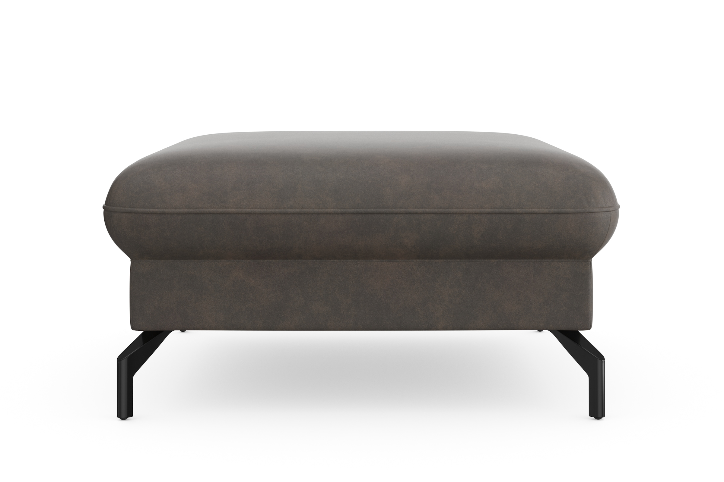 sit&more Hocker »Fashion«, inklusive Federkern, mit hochwertigen, schwarzen Metallfüßen