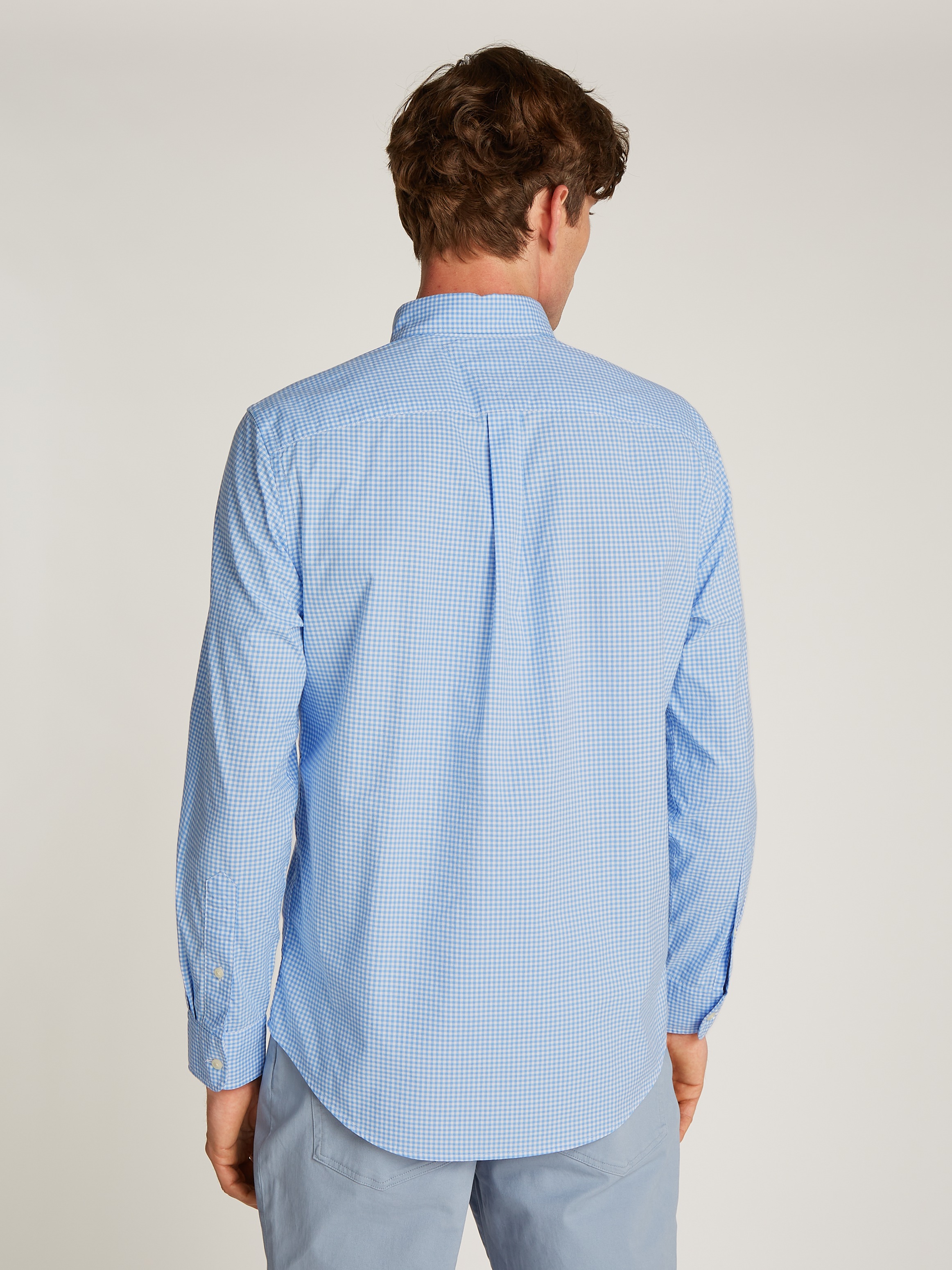 Tommy Hilfiger Businesshemd »FLEX POPLIN GINGHAM RF SHIRT«, mit Karomuster