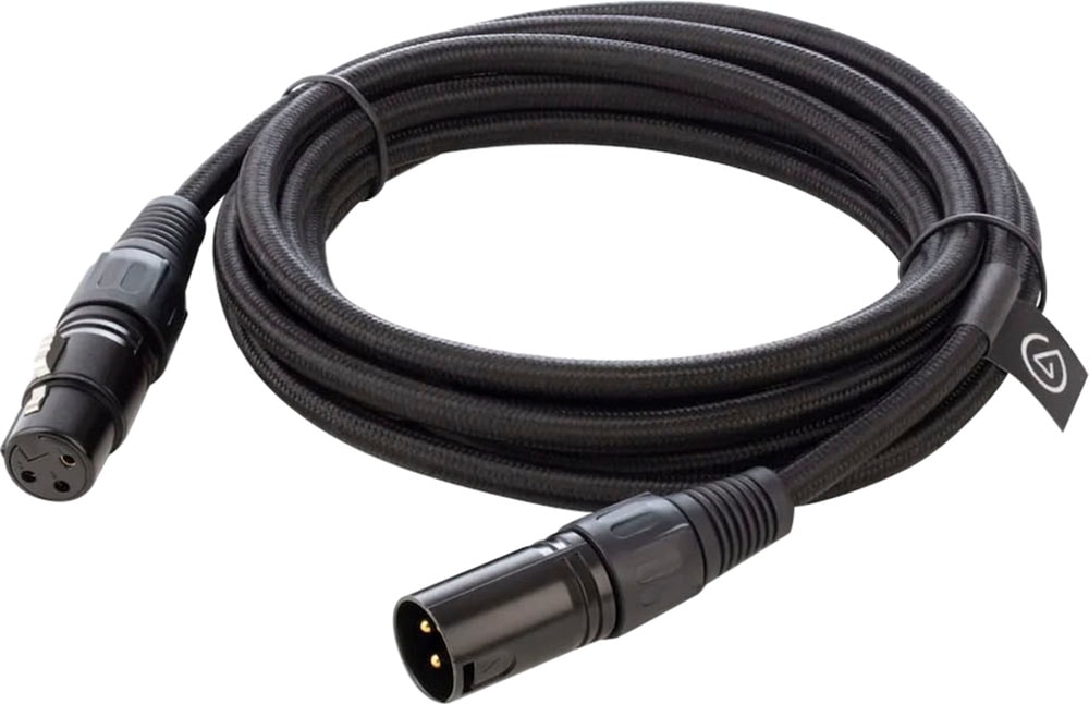 Corsair Audio-Kabel »Elgato XLR Microphone Cable«, 300 cm, Geschirmtes Mikrofonkabel für Studioaufnahme