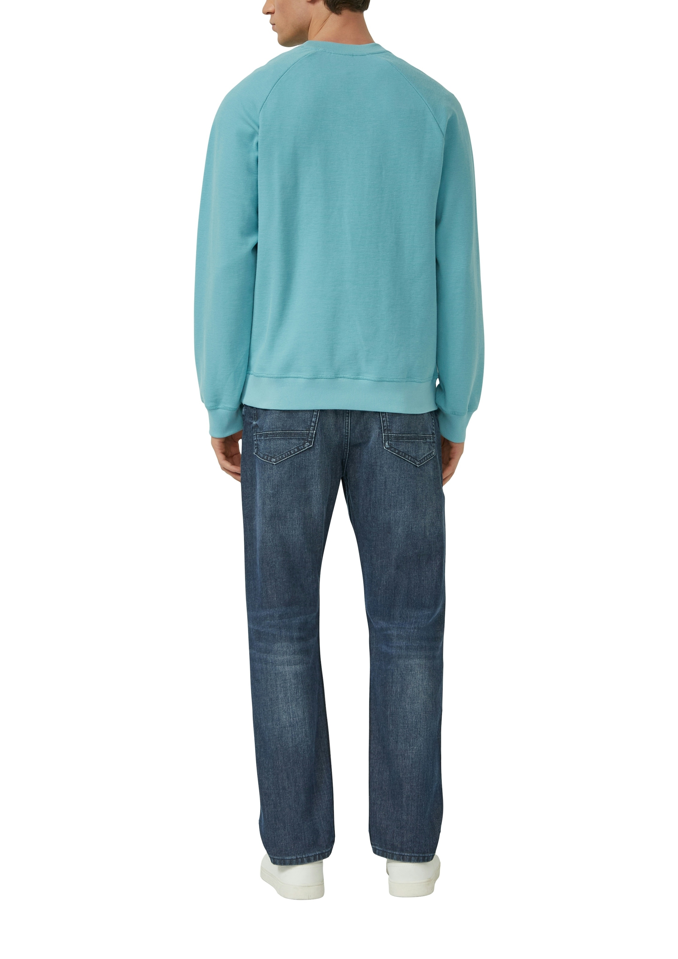 s.Oliver Sweatshirt , unifarben, aus reiner Baumwolle
