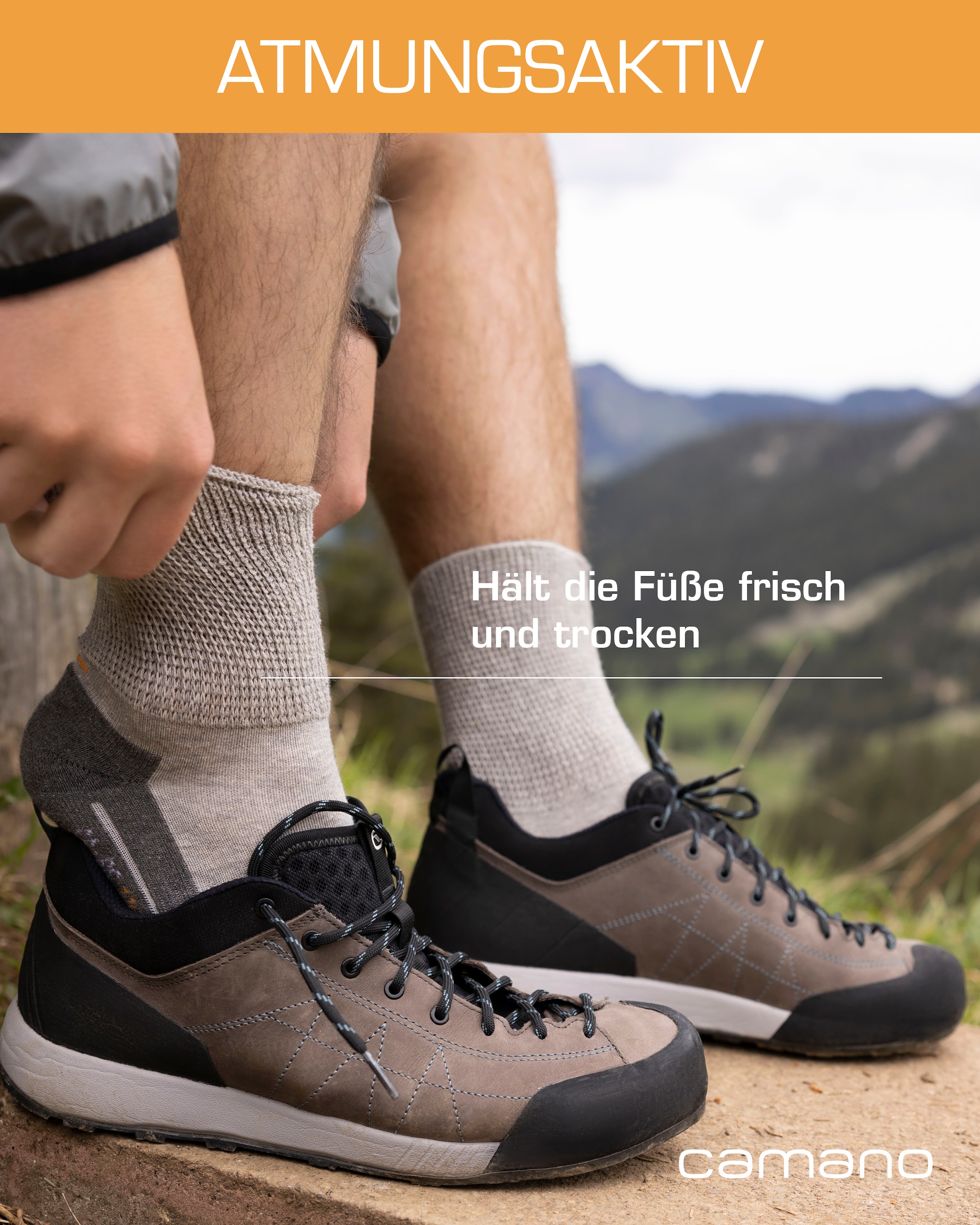 Camano Socken »function« 4 Paar tlg. perfekte Feuchtigkeitsregulation