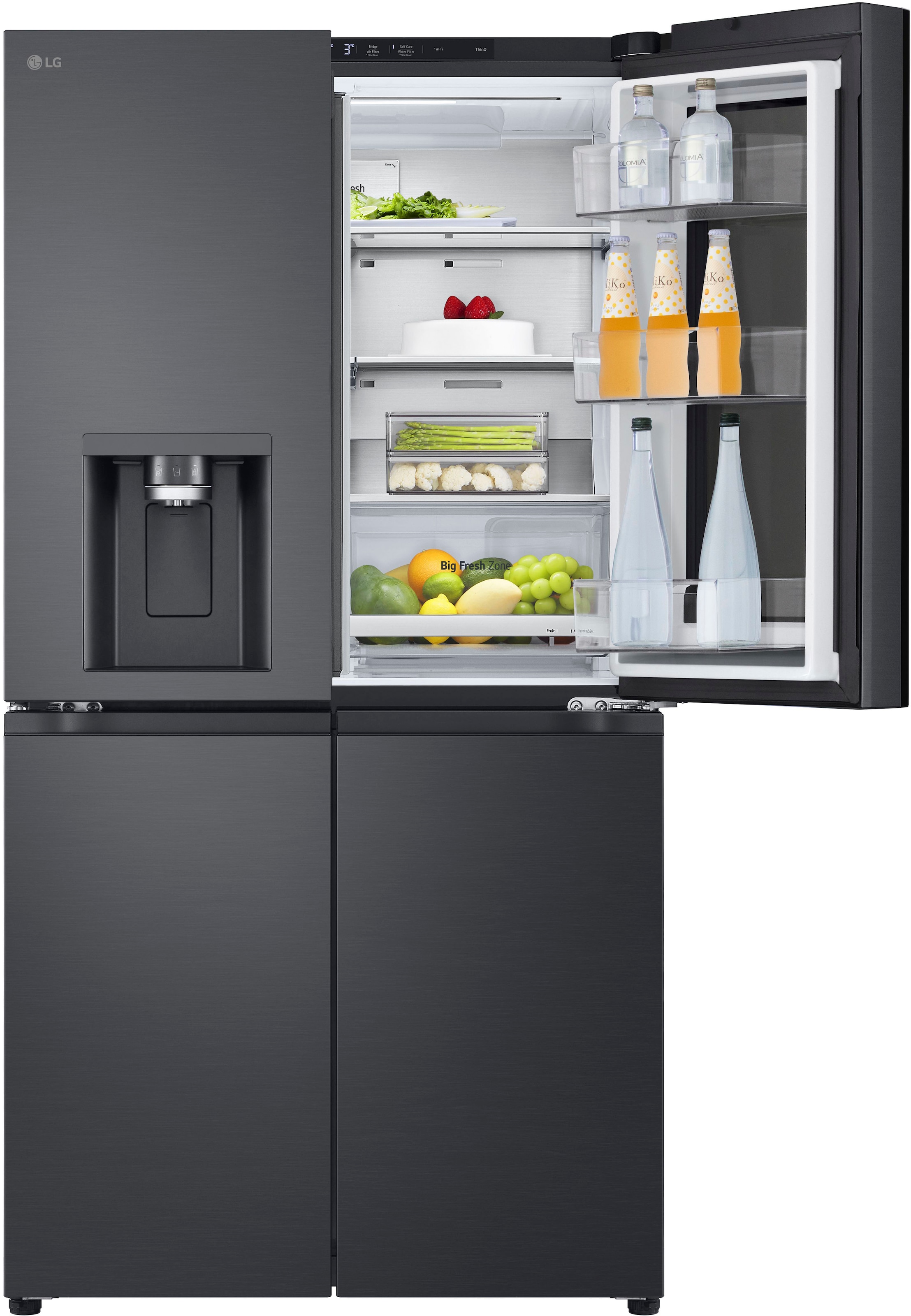 LG Multi Door »GMG960EVEE«, InstaView®: zweimal klopfen, reinschauen! mit Craft Ice - Spender