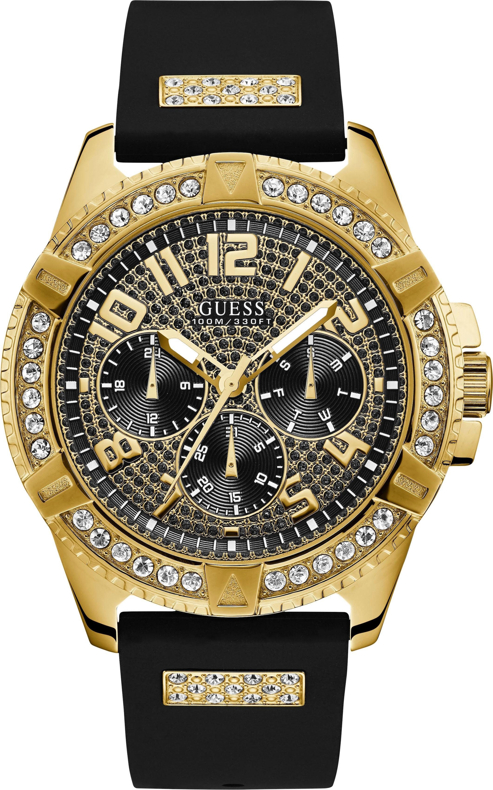 Guess Multifunktionsuhr »FRONTIER, W1132G1«, Armbanduhr, Quarzuhr, Herrenuhr