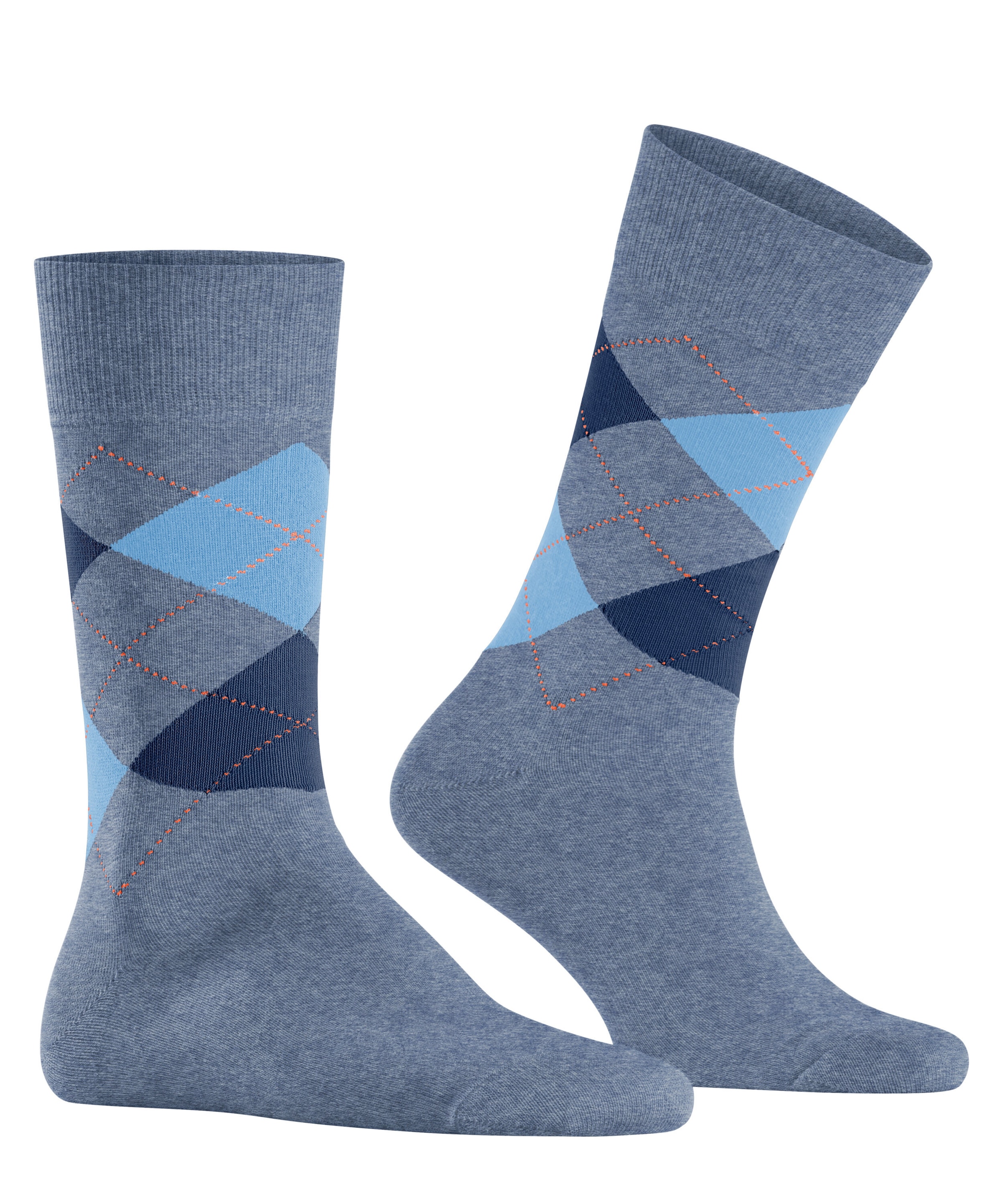 Burlington Socken »King« Einheitsgröße 40-46, Argyle-Muster, Burlington-Clip