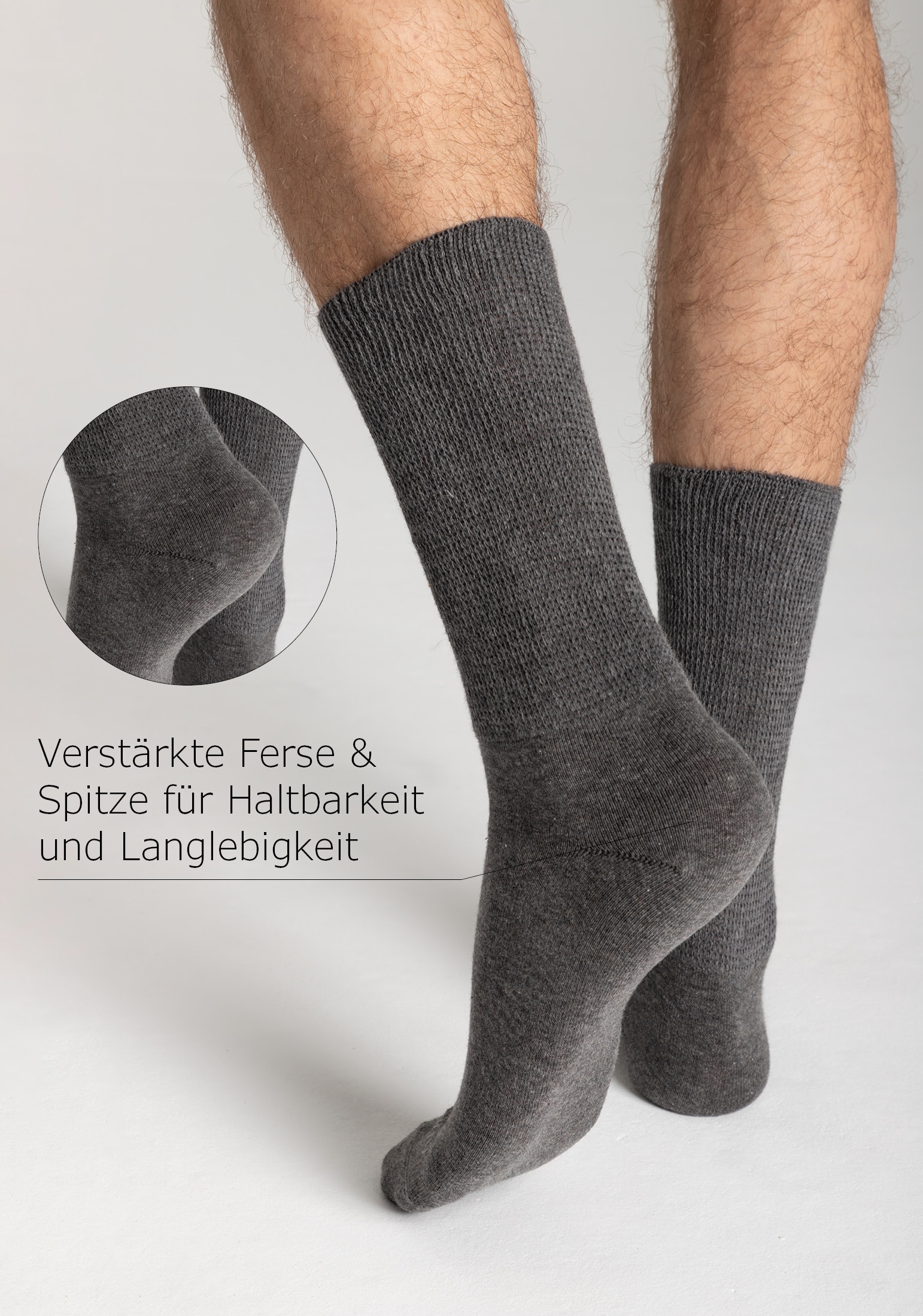 Camano Diabetikersocken »comfort« 4 Stk. tlg. mit besonders Venen-freundlichem Material
