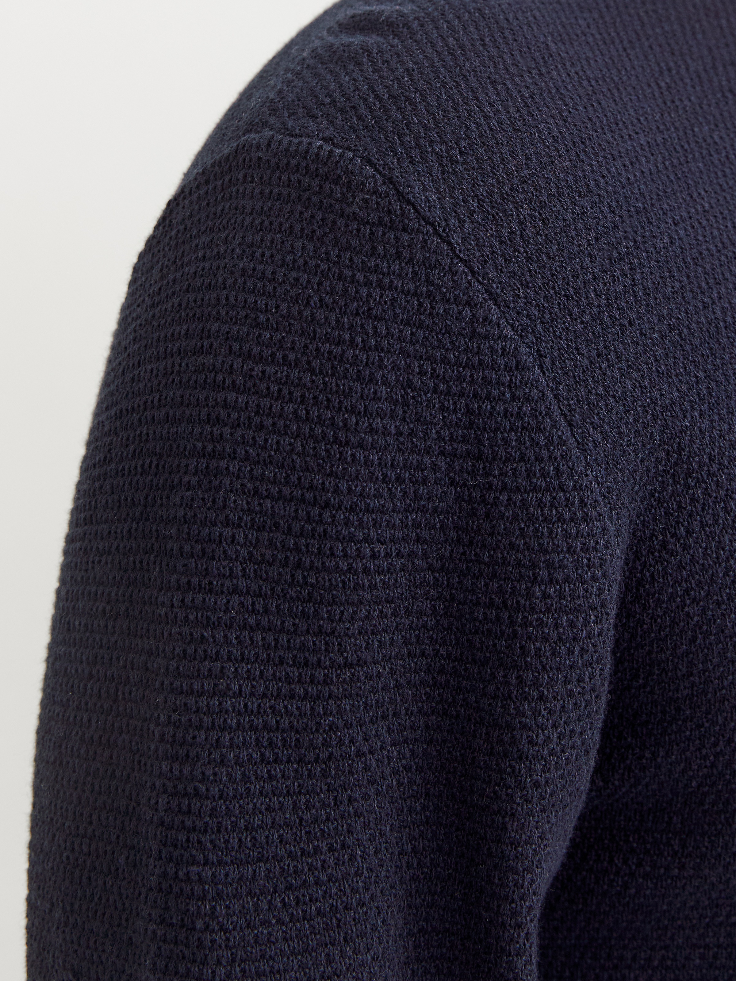 Jack & Jones Rundhalspullover »JJEGEORGE KNIT CREW NECK NOOS«, in Strick Optik
