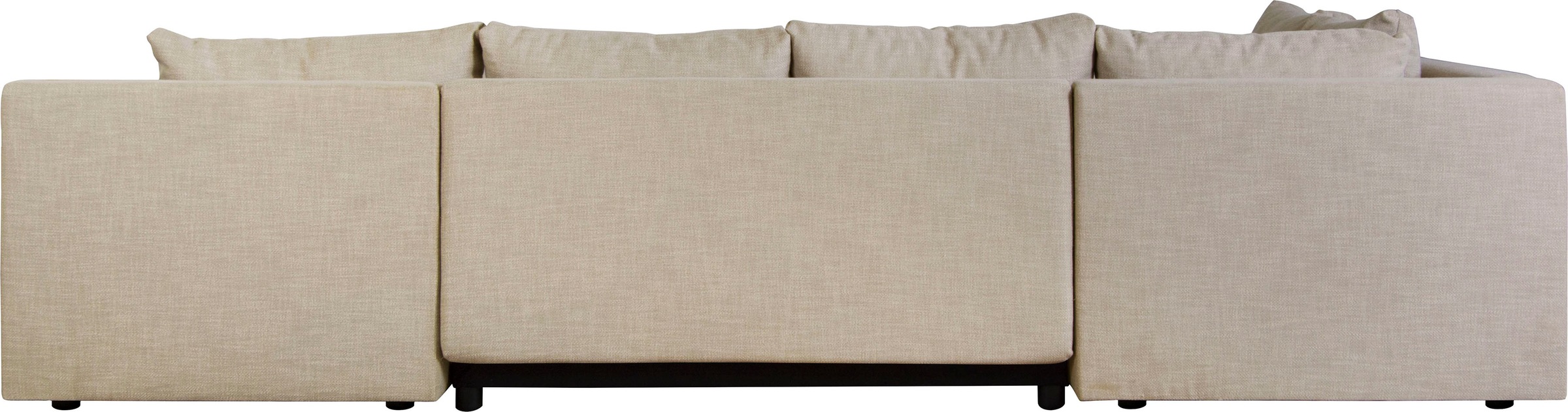 Home affaire Wohnlandschaft »Acra U-Form«, mit Bettfunktion und Bettkasten, in Mattenoptik