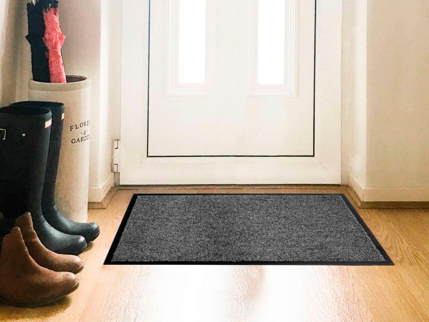Primaflor-Ideen in Textil Fußmatte »Schmutzfangmatte CLEAN PRO, Made in Belgium« rechteckig 8 mm Höhe Uni-Farben, UV-beständig, strapazierfähig, waschbar