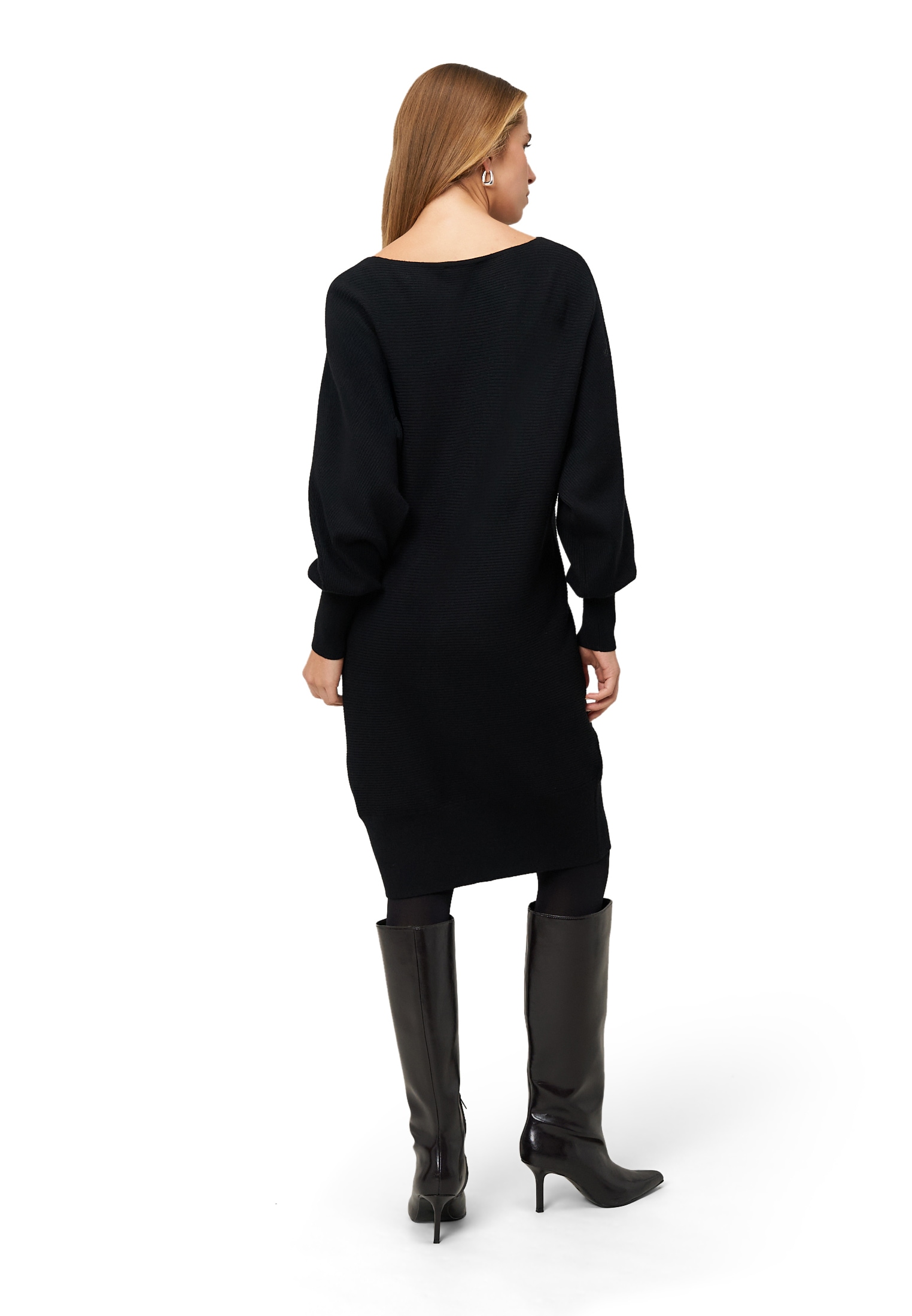 Zero Strickkleid »Strickkleid strukturiert  U-Boot Ausschnitt«