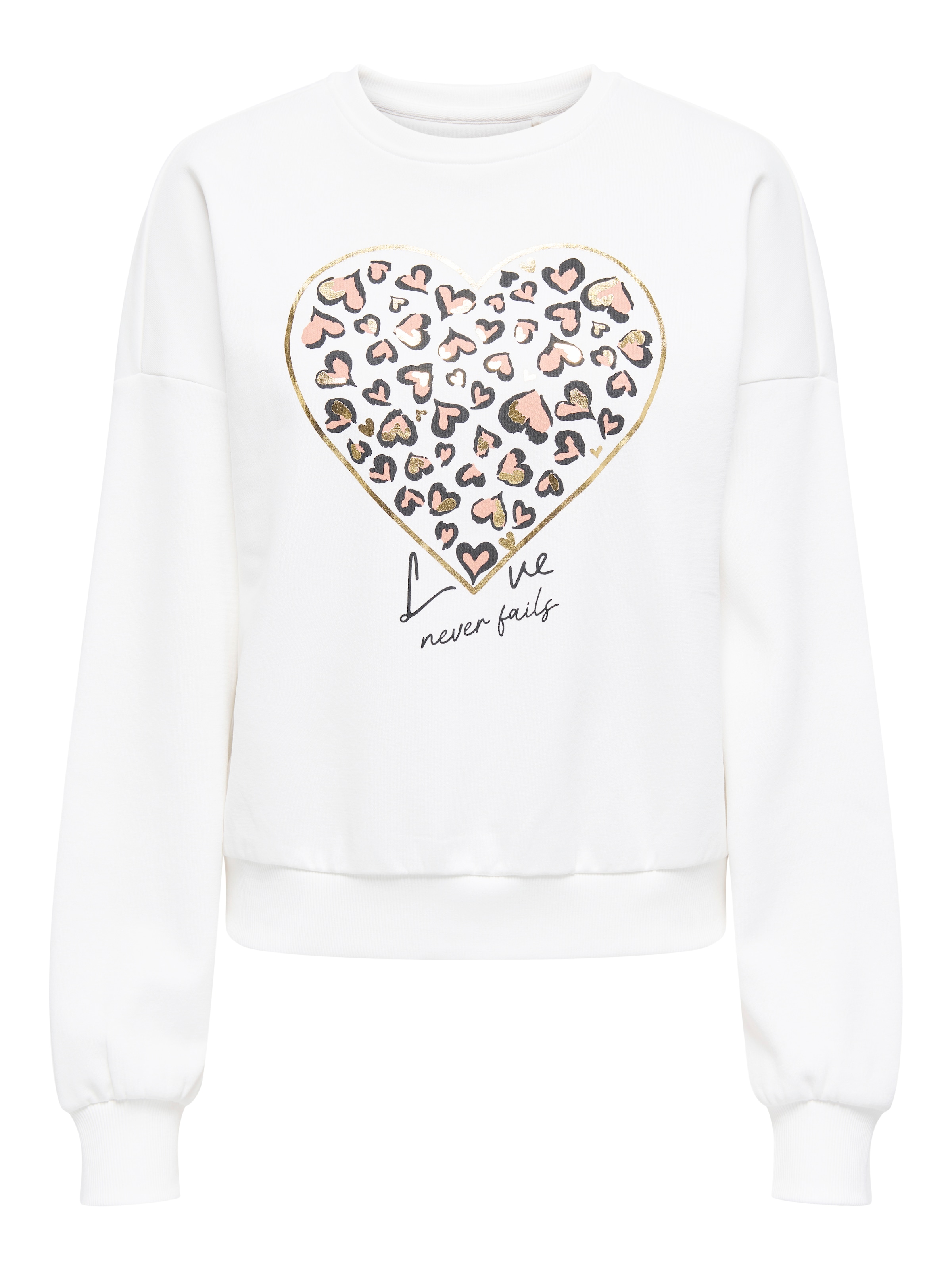 ONLY Sweatshirt »ONLTAMMIE L/S LEO PRINT O-NECK SWT«