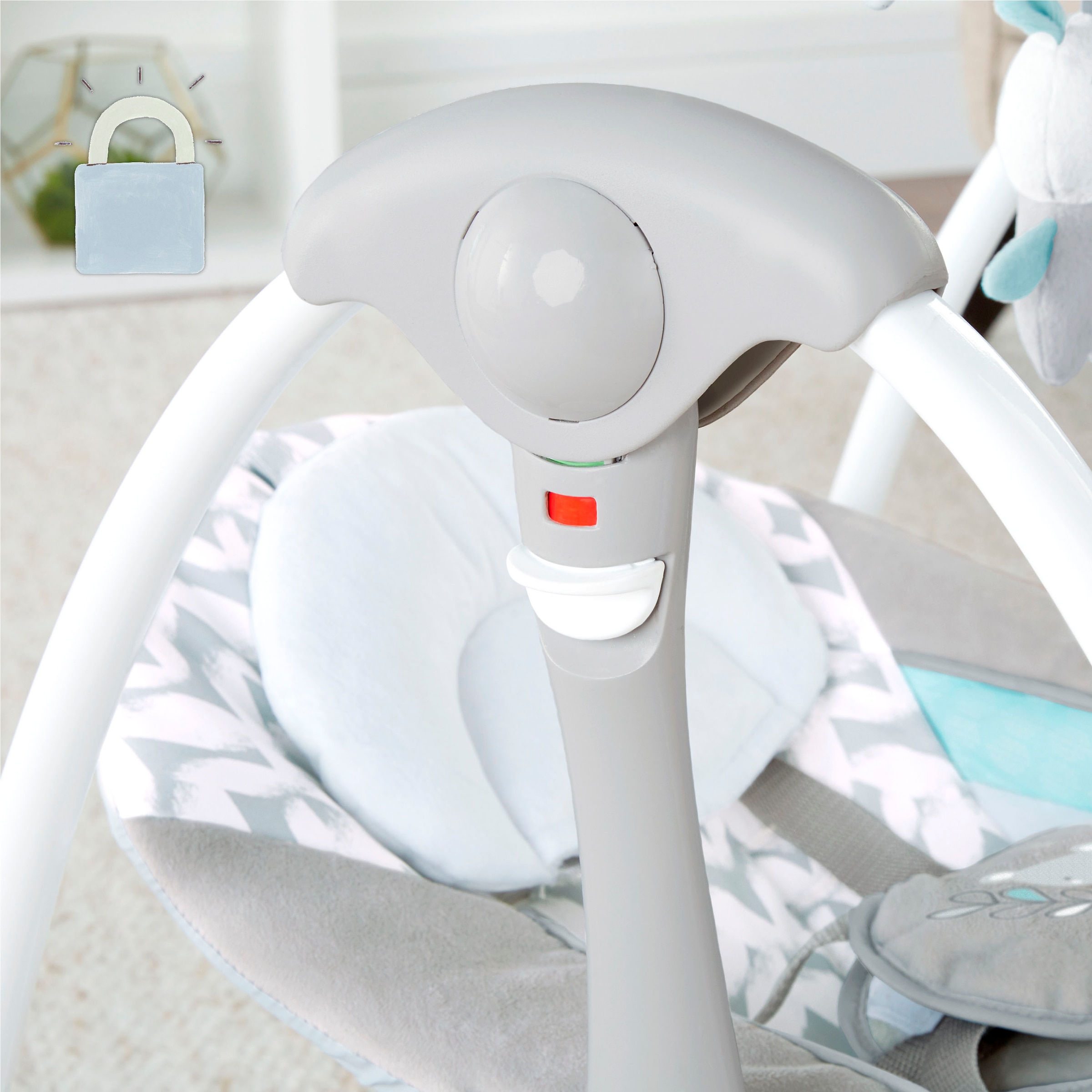 ingenuity Babyschaukel »ConvertMe Swing-2-Seat Portable Swing - Raylan« mit automatischer Schaukelfunktion und Sound-Effekt