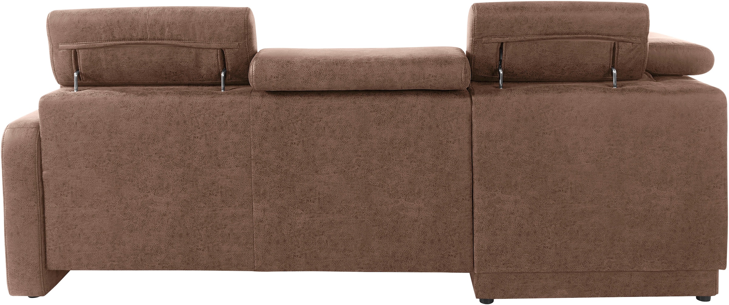 sit&more Ecksofa »Bologna L-Form«, Kopfteilverstellung, wahlweise mit Bettfunktion und Schubkasten