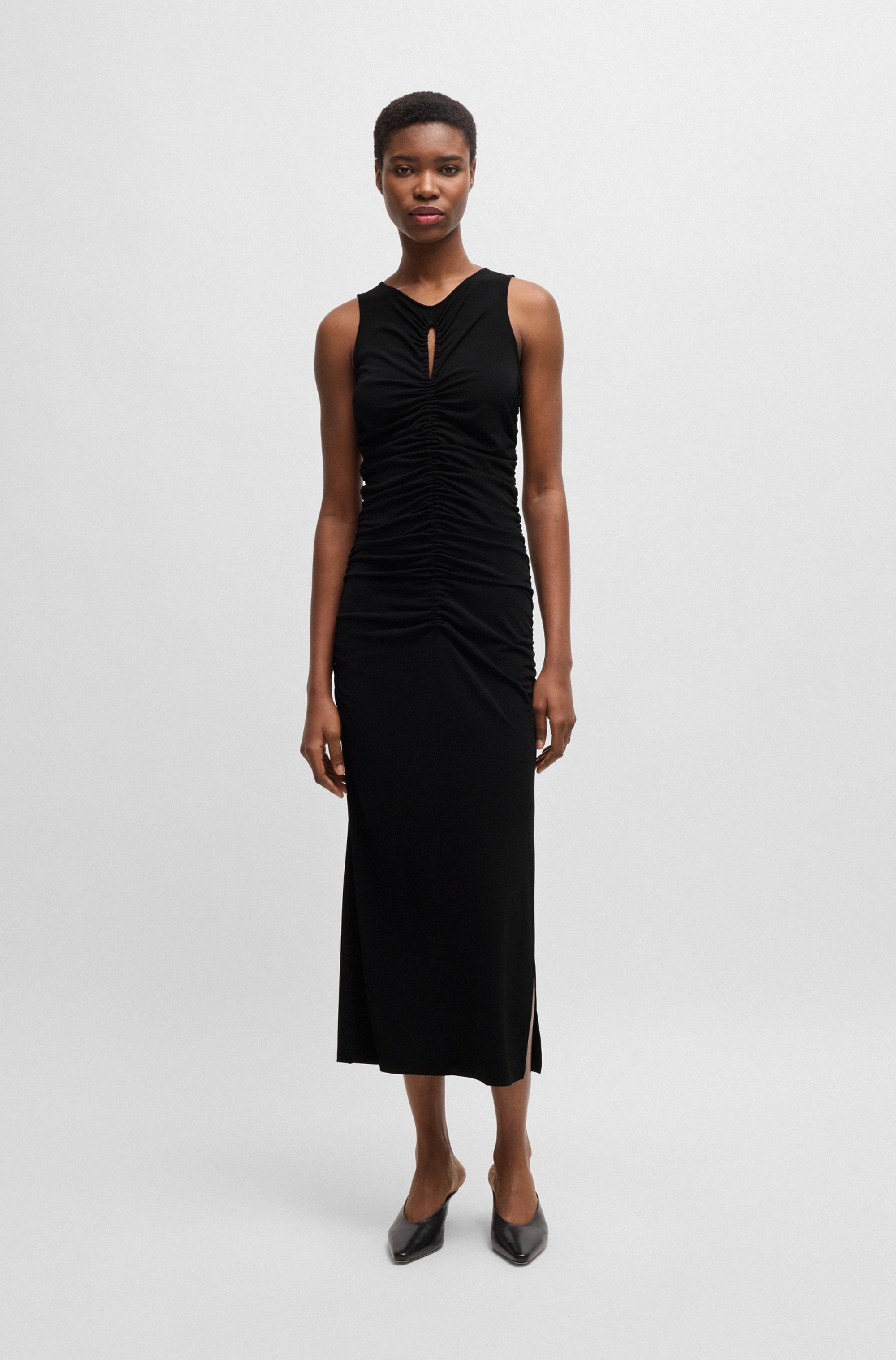 BOSS ORANGE Jerseykleid »Emberla Premium Damenmode«, mit Cut-outs
