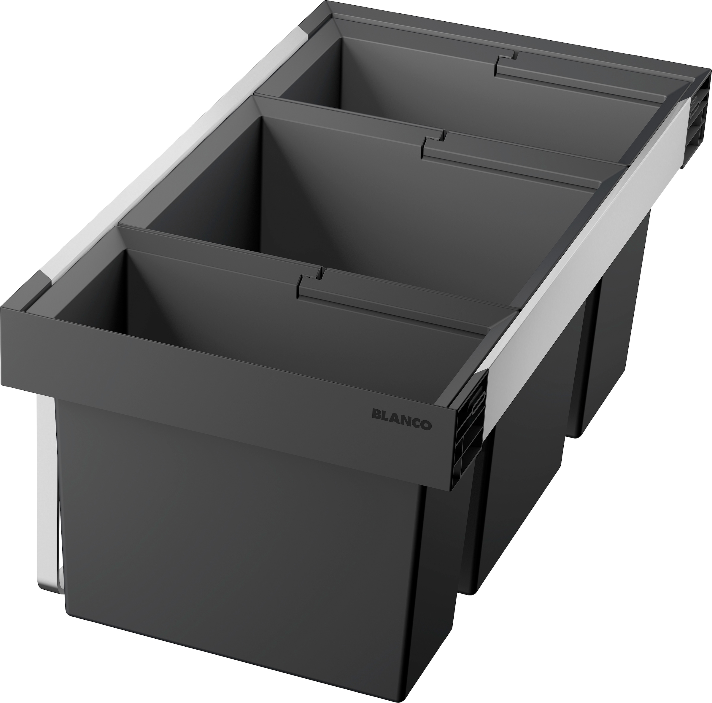 Blanco Mülltrennsystem "Flexon II 80/3" 3 Behälter Kunststoff, Stahlblech, 800 mm Untermass