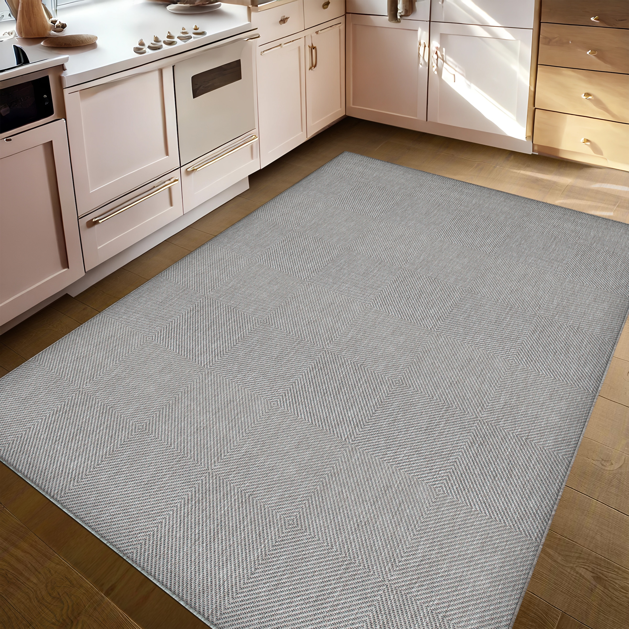 my home Teppich »Anna, auch als Läufer erhältlich«, rechteckig, 3 mm Höhe, In- und Outdoor geeignet, Sisal-Optik, Wetterfest & UV-beständig