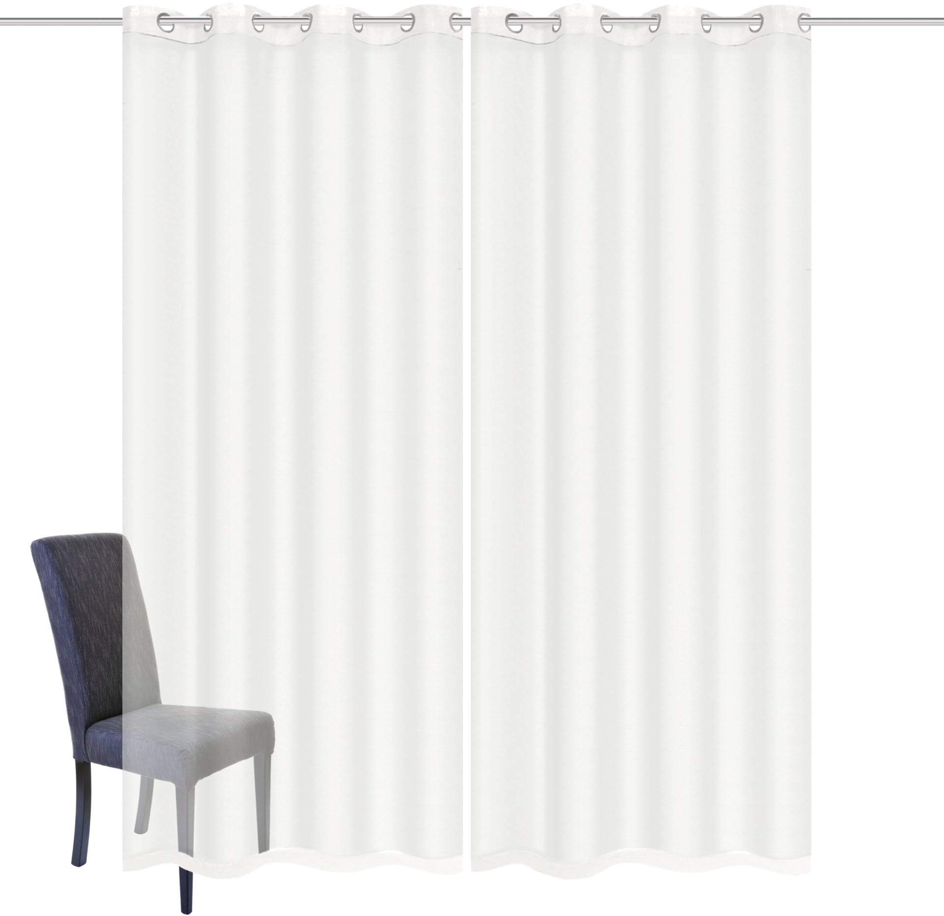 HOME WOHNIDEEN Gardine »DOLLY« Ösen 2 Stk. tlg. transparent