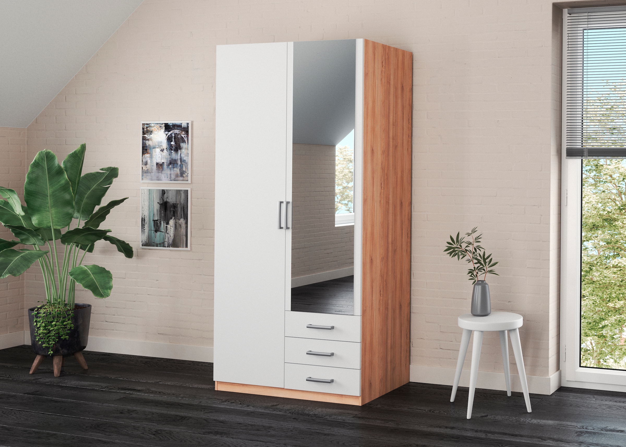 priess Kleiderschrank »Amsterdam« mit oder ohne LED-Beleuchtung