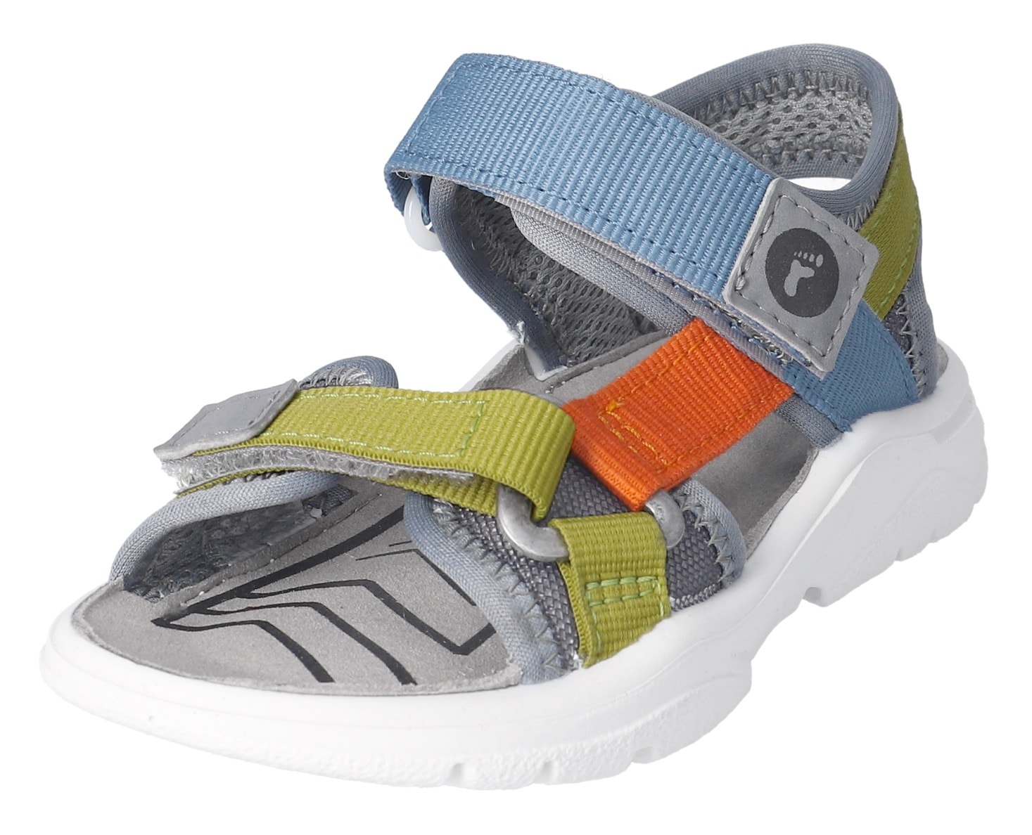 Ricosta Sandale »Fernando WMS: mittel«  , Klettsandale im Retro-Look , Größenschablone zum Download