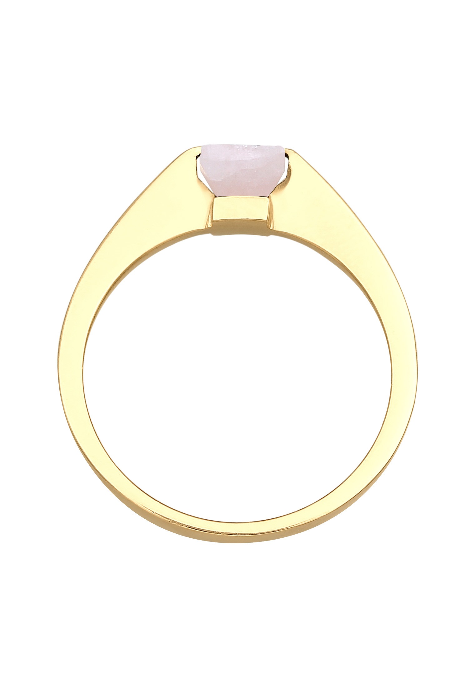Elli Premium Silberring »Ring Solitär Edelstein Viereck Klassik 925 Silber«