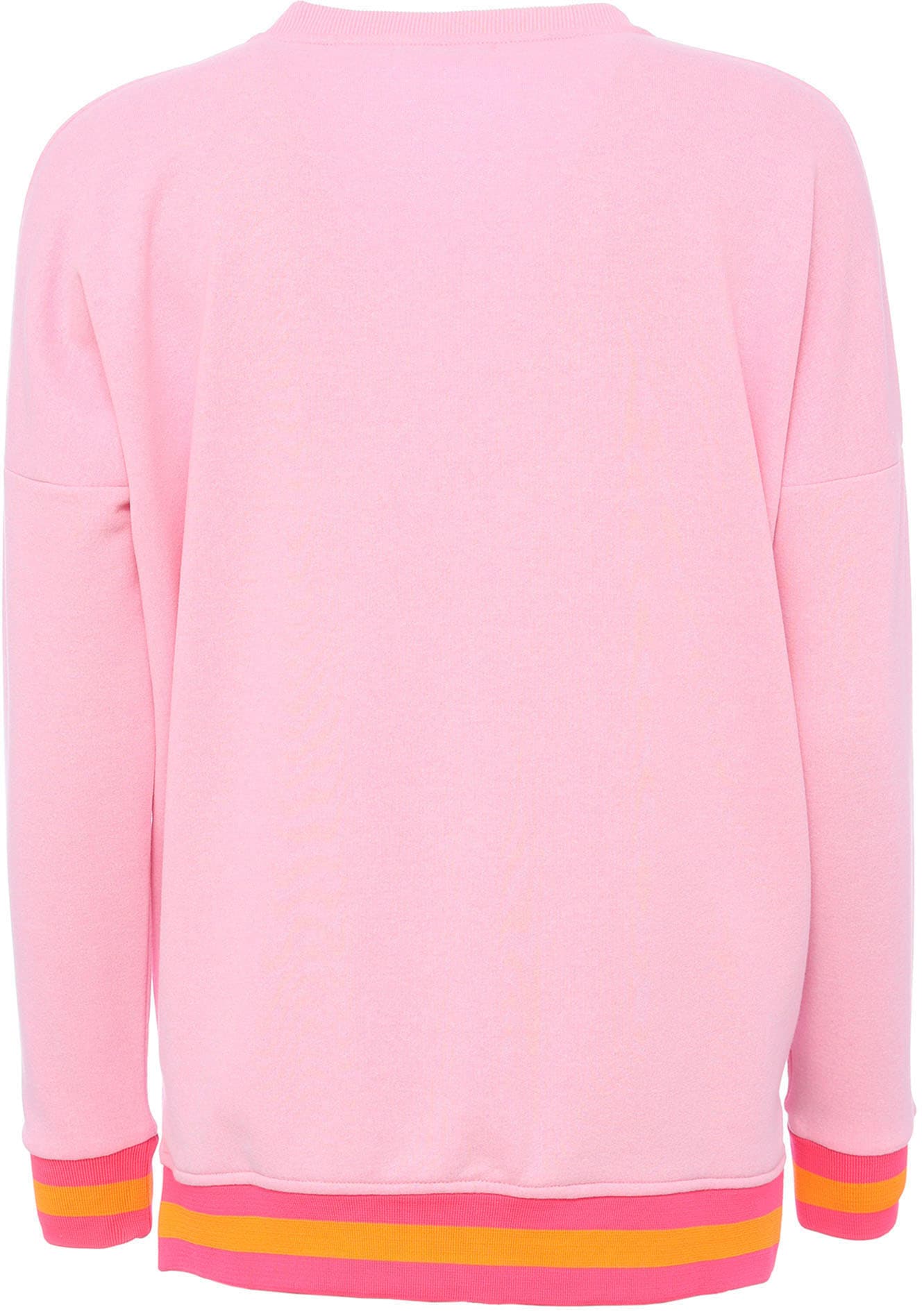 Zwillingsherz Sweatshirt »Dana«, mit "Good Mood"-Schriftzug und neonfarbenen Bündchen