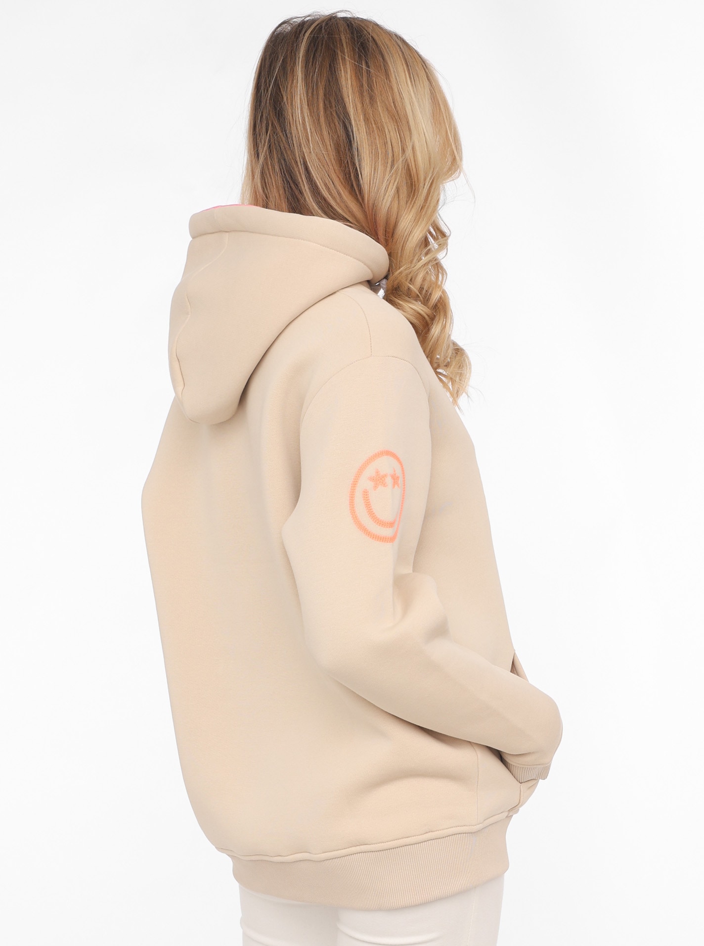 Zwillingsherz Hoodie »"Glück"«, mit Schriftzug Glück und Kängurutaschen
