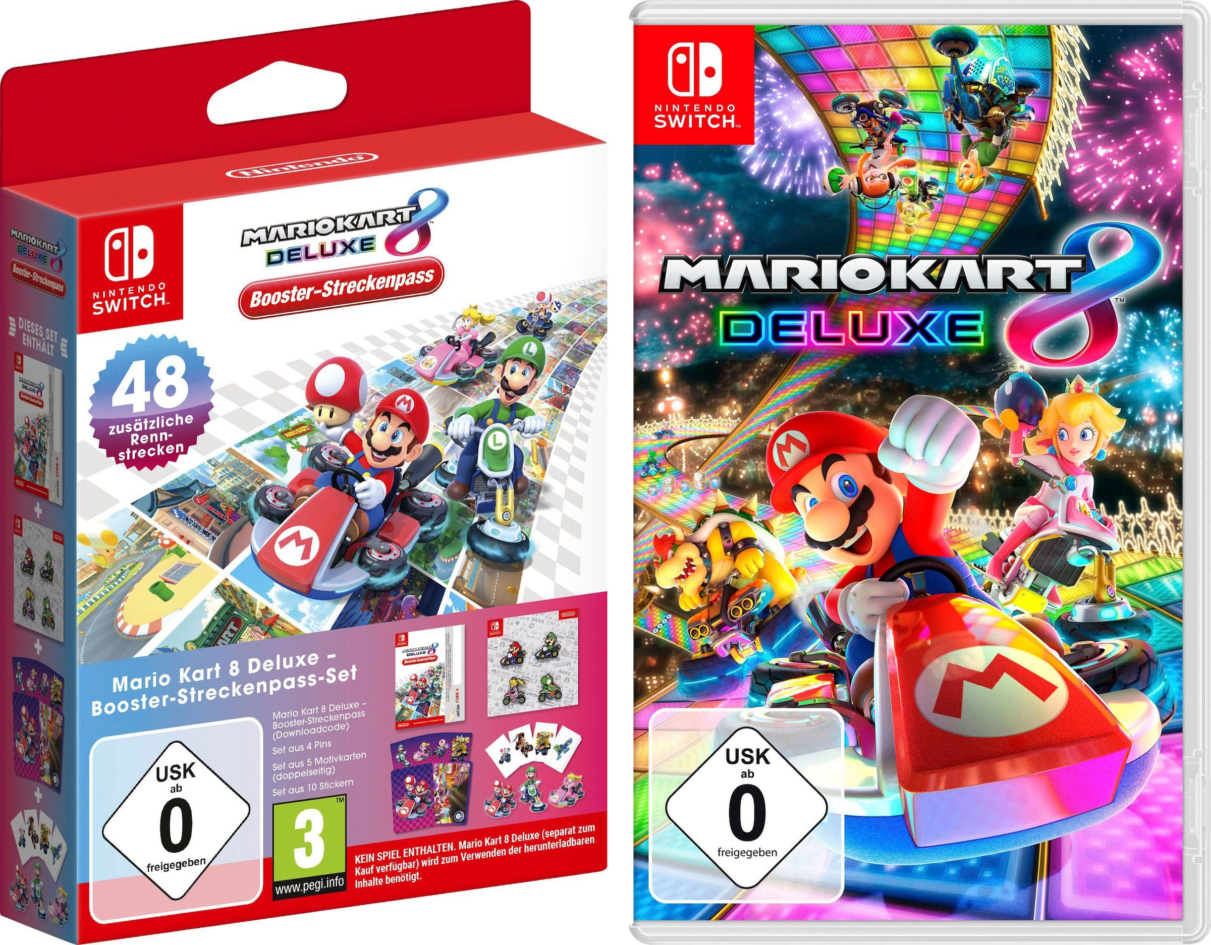 Deluxe 8 »Mario 8 + bei Kart Booster-Streckenpass-Set«, Kart Switch Nintendo Spielesoftware Nintendo Switch Mario Deluxe