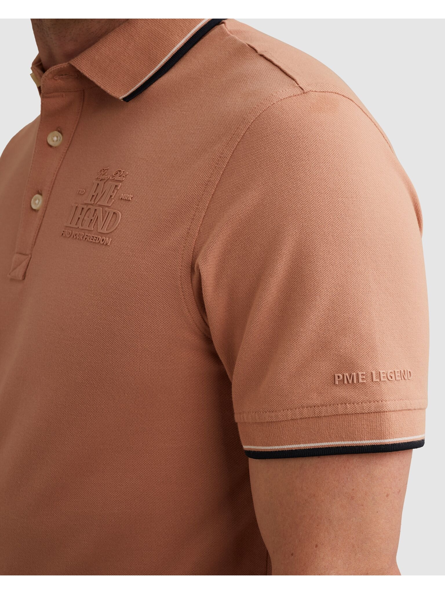 PME LEGEND Poloshirt »Short sleeve polo stretch pique« mit Logo Stickerei
