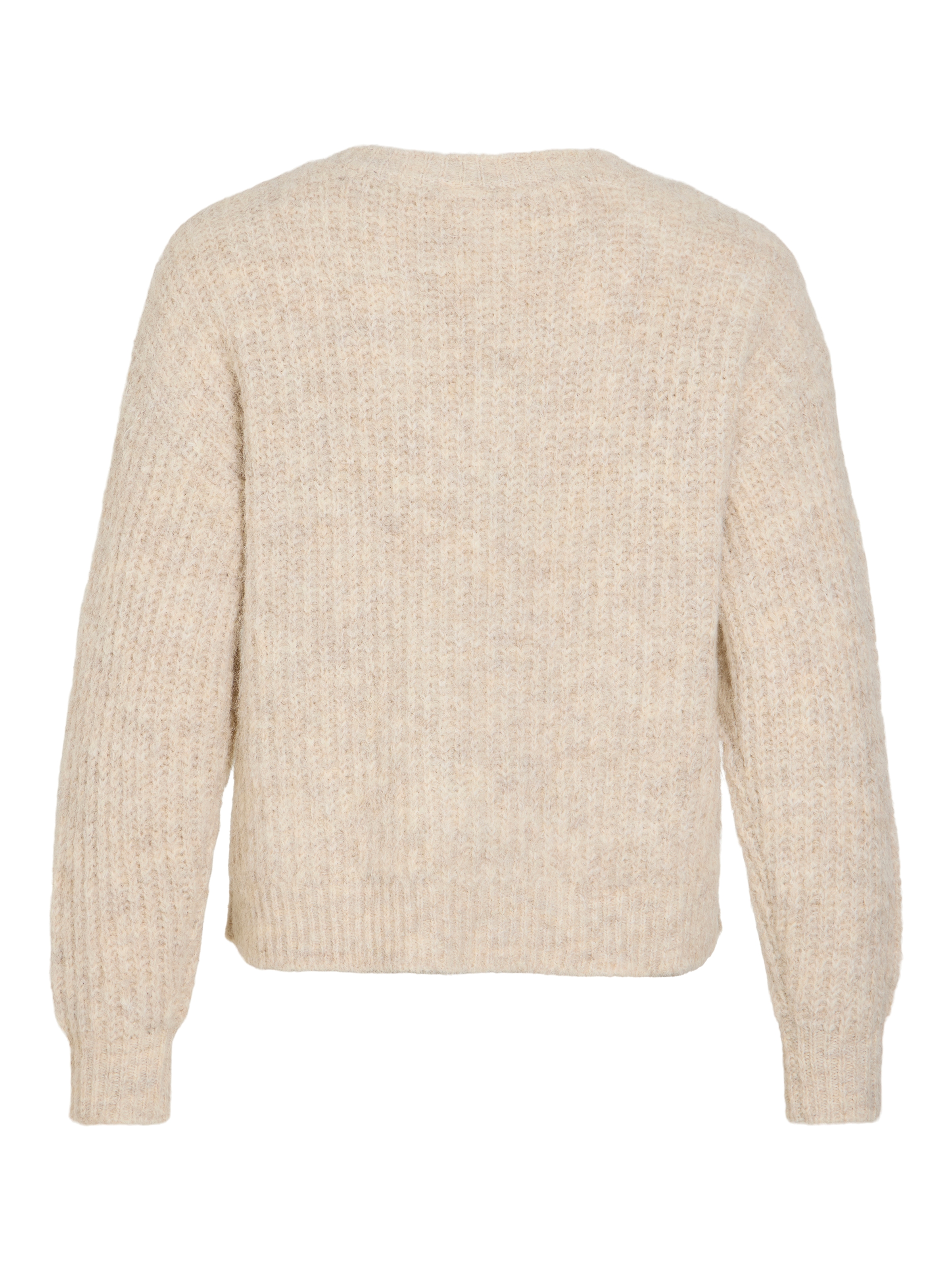 Vila V-Ausschnitt-Pullover »VILAMPE V-NECK L/S KNIT TOP-NOOS« Materialmix, regular fit