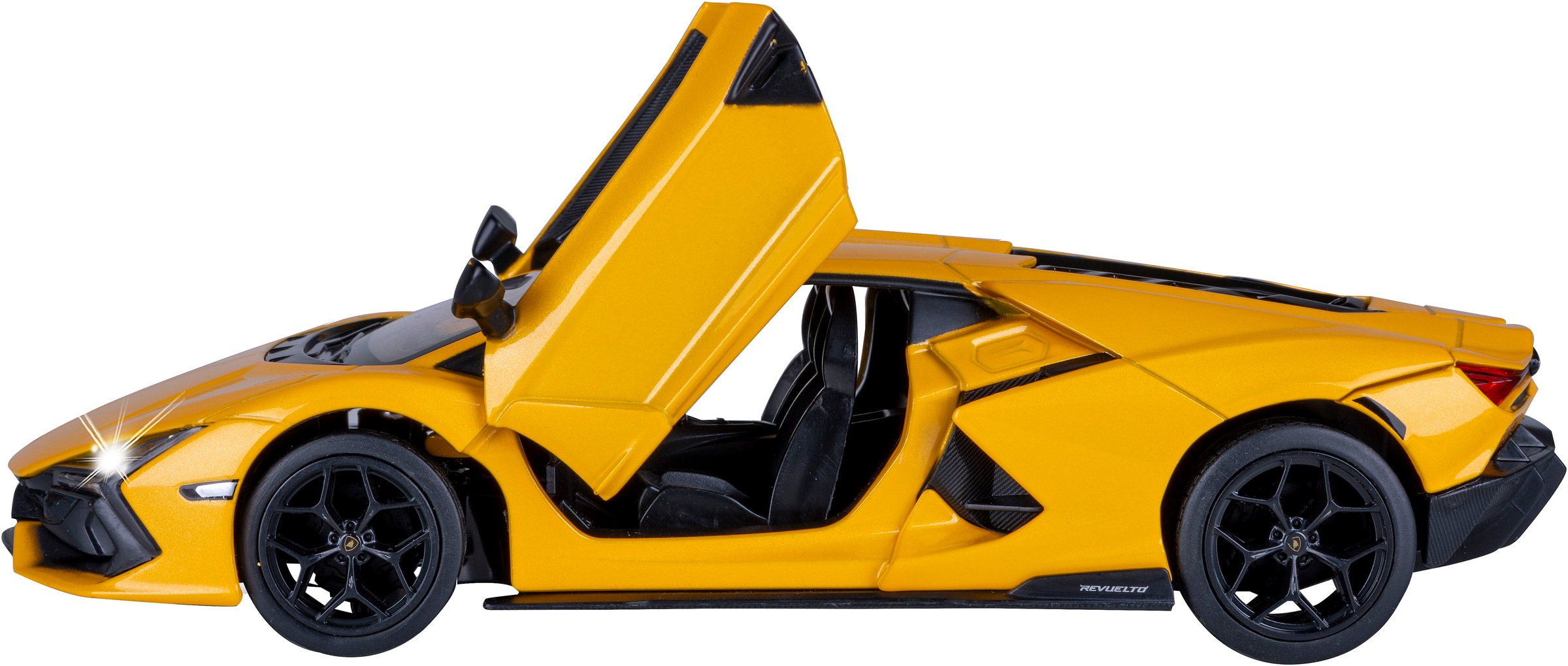 Jamara Spielzeug-Auto »Diecast, Lamborghini Revuelto gelb inkluisve Batterien« LED Licht; Maßstab 1:24