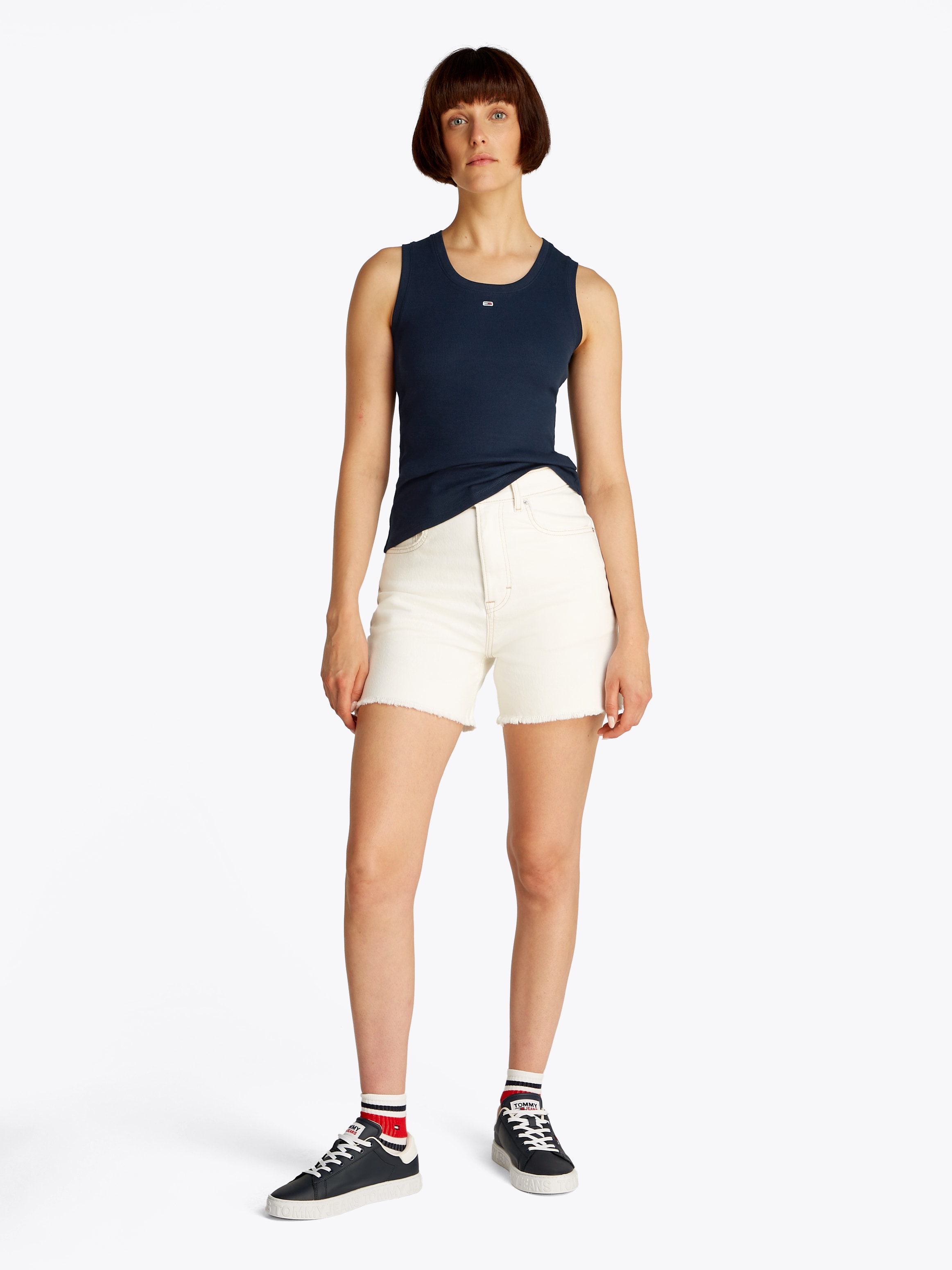Tommy Jeans Curve Tanktop »TJW ESSENTIAL RIB TANK EXT«, in Großen Größen, Rippware
