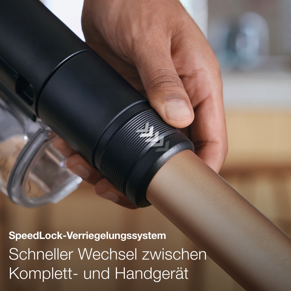 Miele Akku-Handstaubsauger »Duoflex HX1 TotalCare, 2in1-Funktion,« mit Elektrobürste MultiFloor und CarCare Set, Obsidianschwarz Roségold