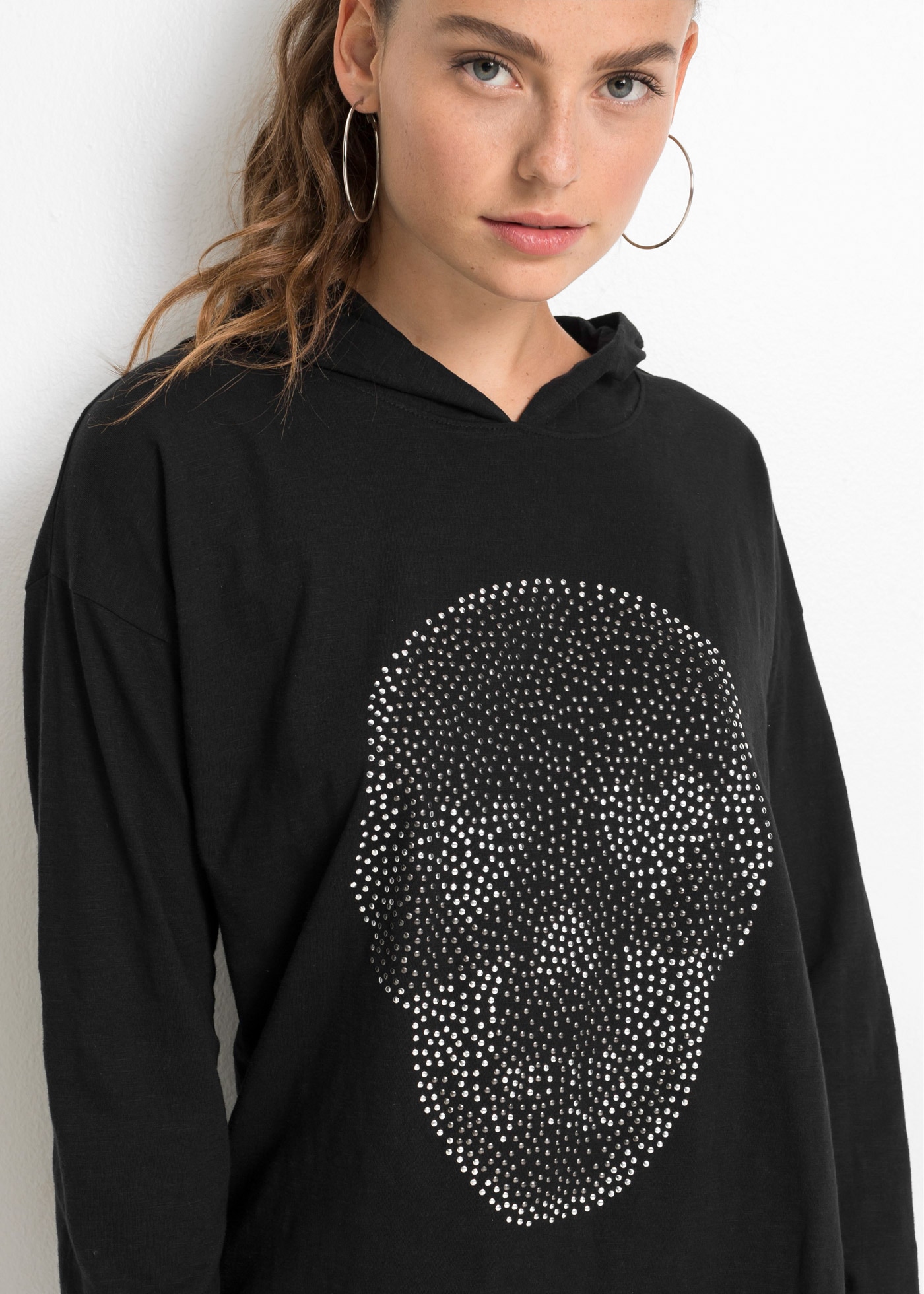 bonprix Longshirt »Oversize-Longshirt mit Kapuze« Oversize-Longshirt mit Kapuze