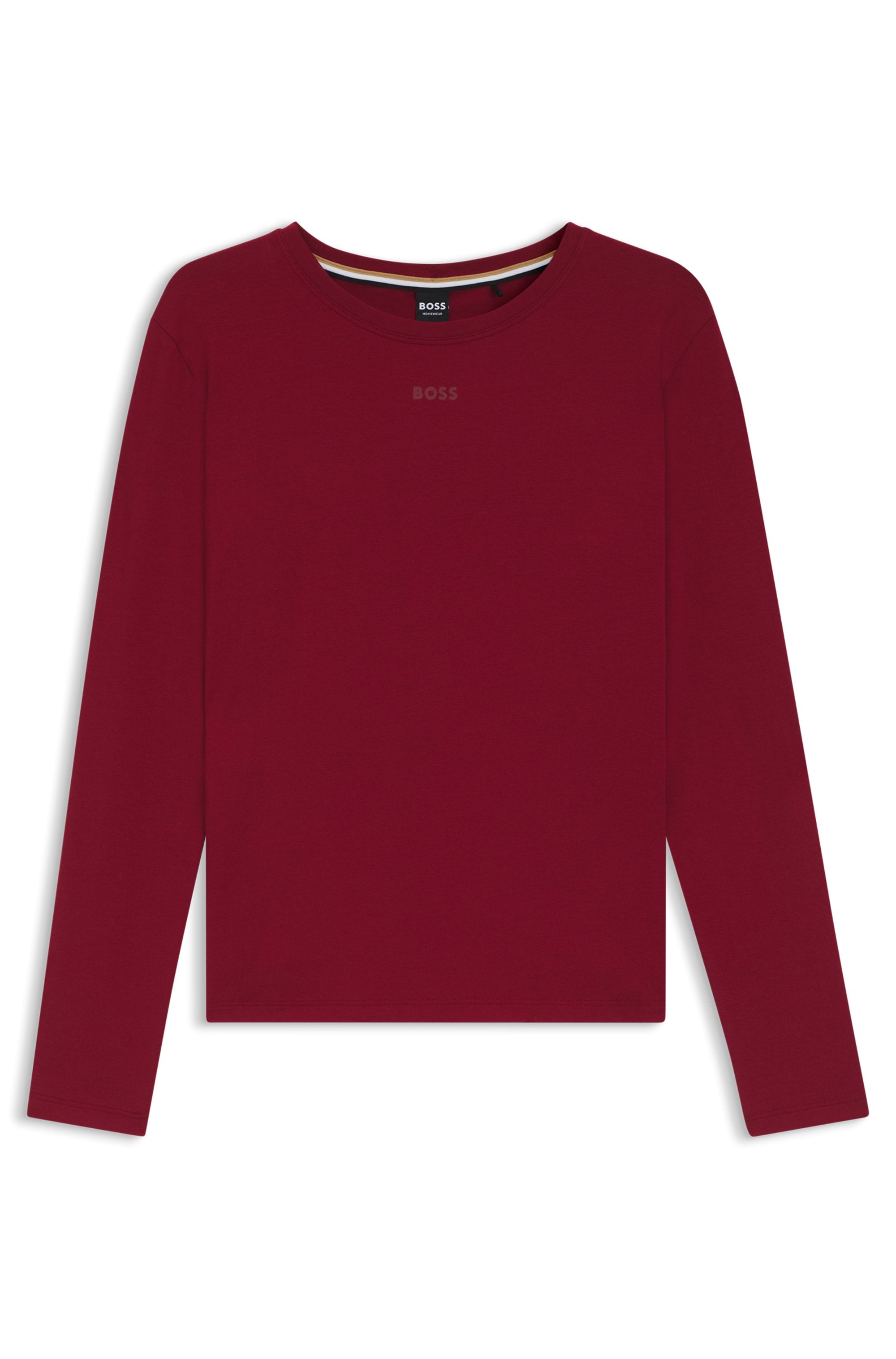 BOSS Langarmshirt mit Rundhalsausschnitt