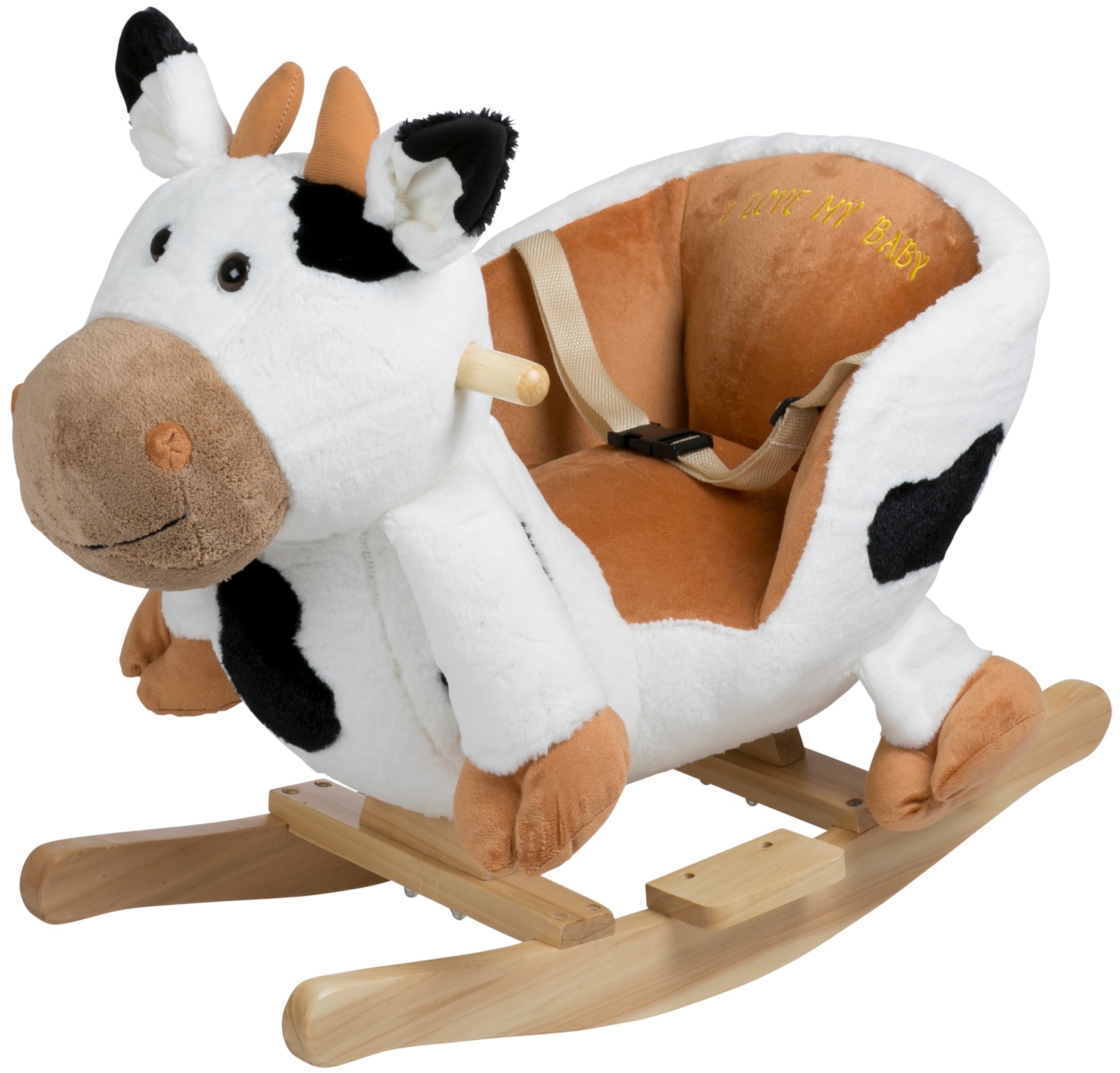 BabyGo Schaukeltier »Rocker Cow«, mit Kufen und Griffen aus Birkenholz; Made in Europe