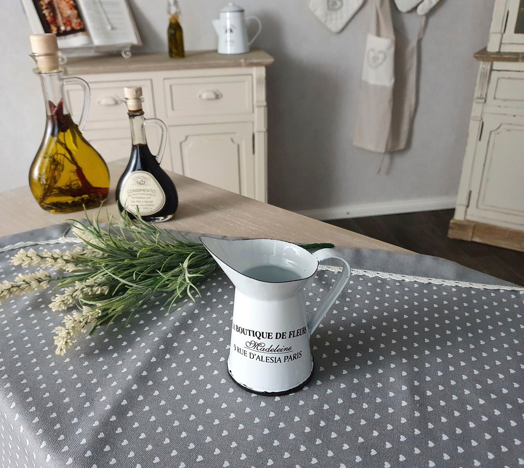 Ambiente Haus Kanne »Krug aus Emaille klein in Antikweiß« 1 Stk. tlg.