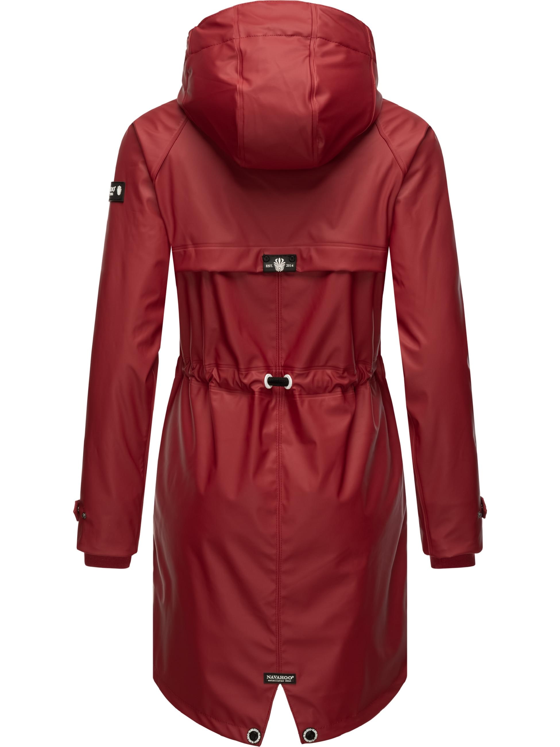 Navahoo Regenmantel »Regenjacke Rainy Flower«, modischer Damen Regenmantel mit Kapuze